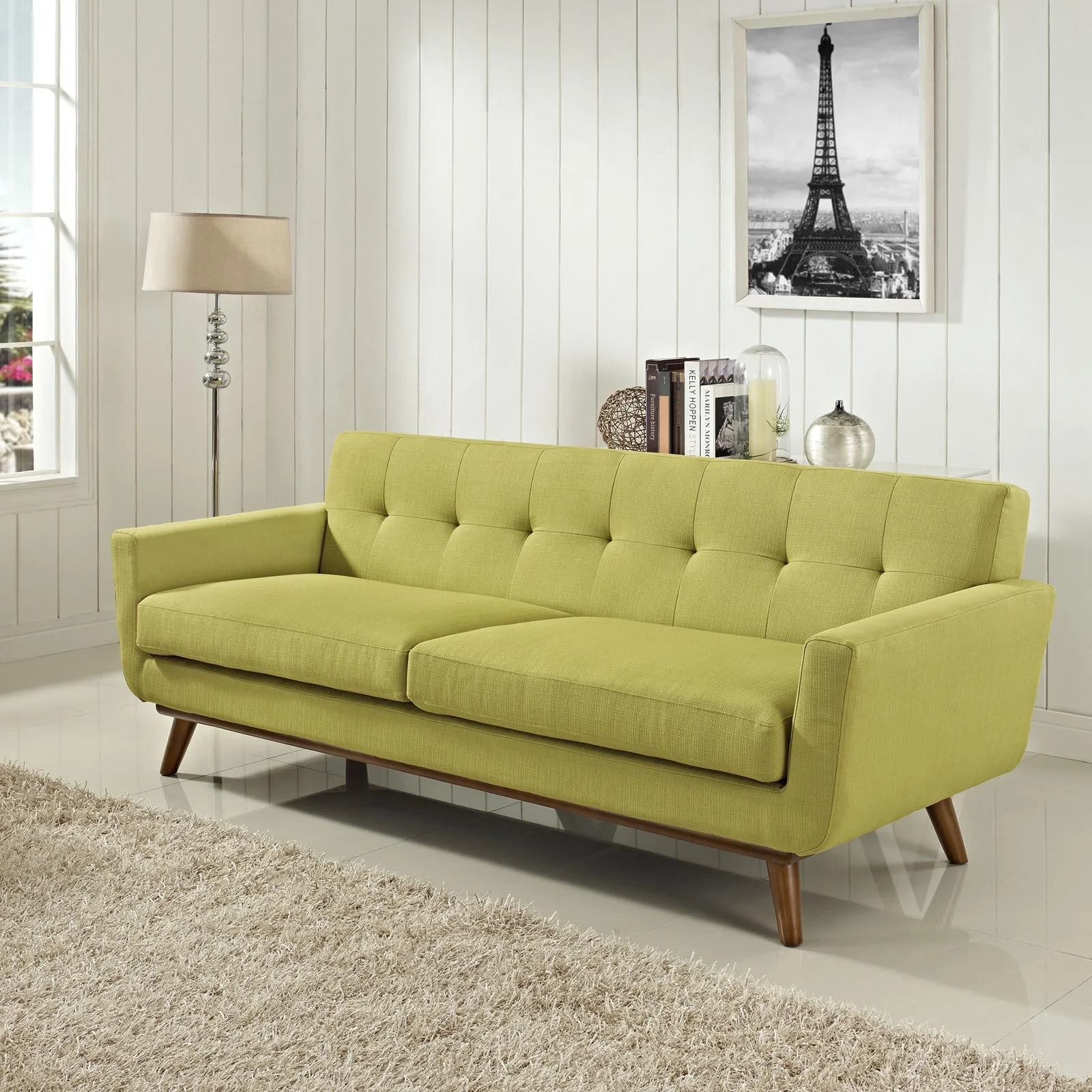 Emory Upholstered Sofa Wheatgrass - Image 4