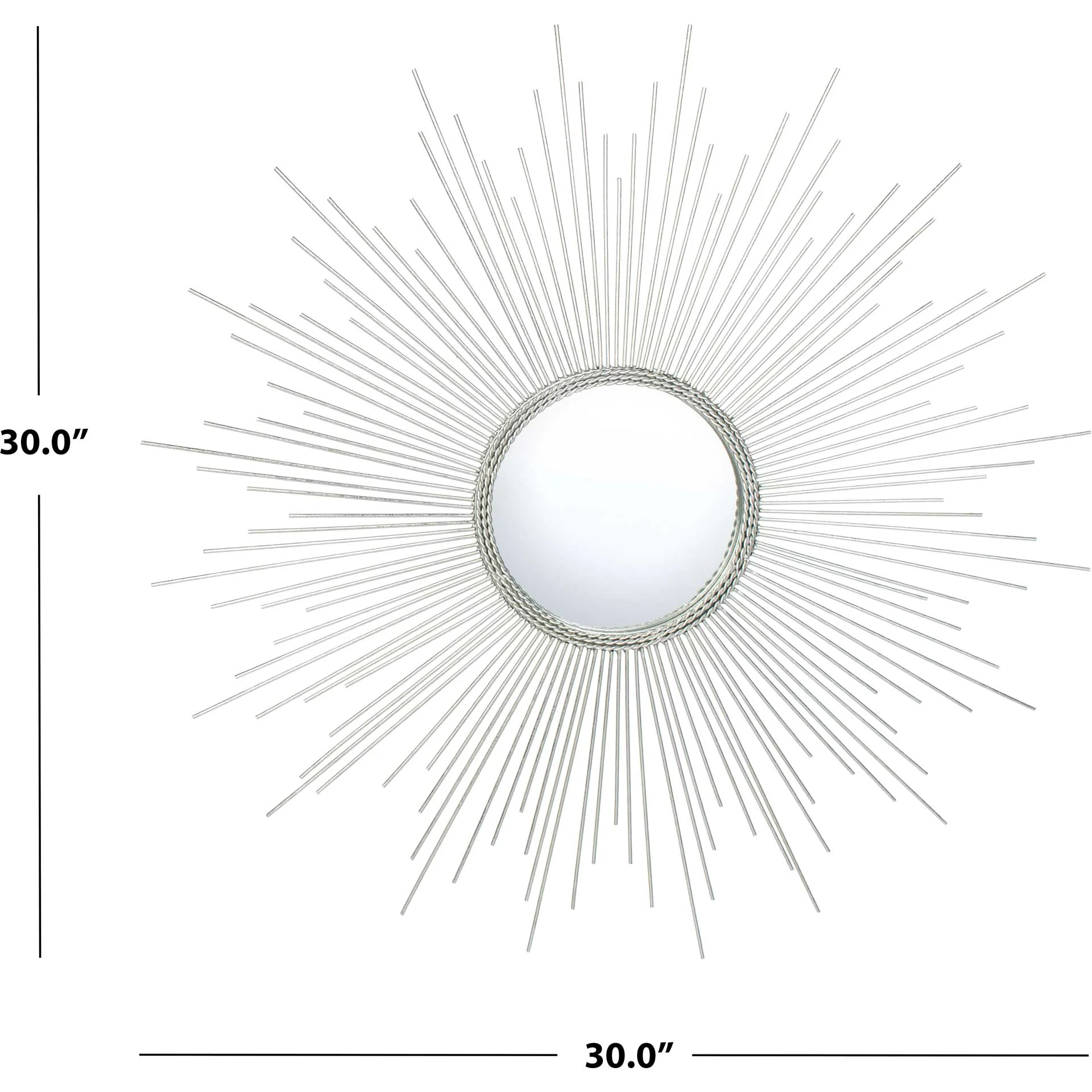 Empress Sunburst Mirror Silver - Image 2