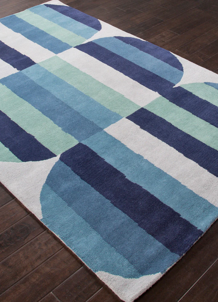 En Casa Capsule Pastel Blue/Deep Navy Area Rug - Image 2