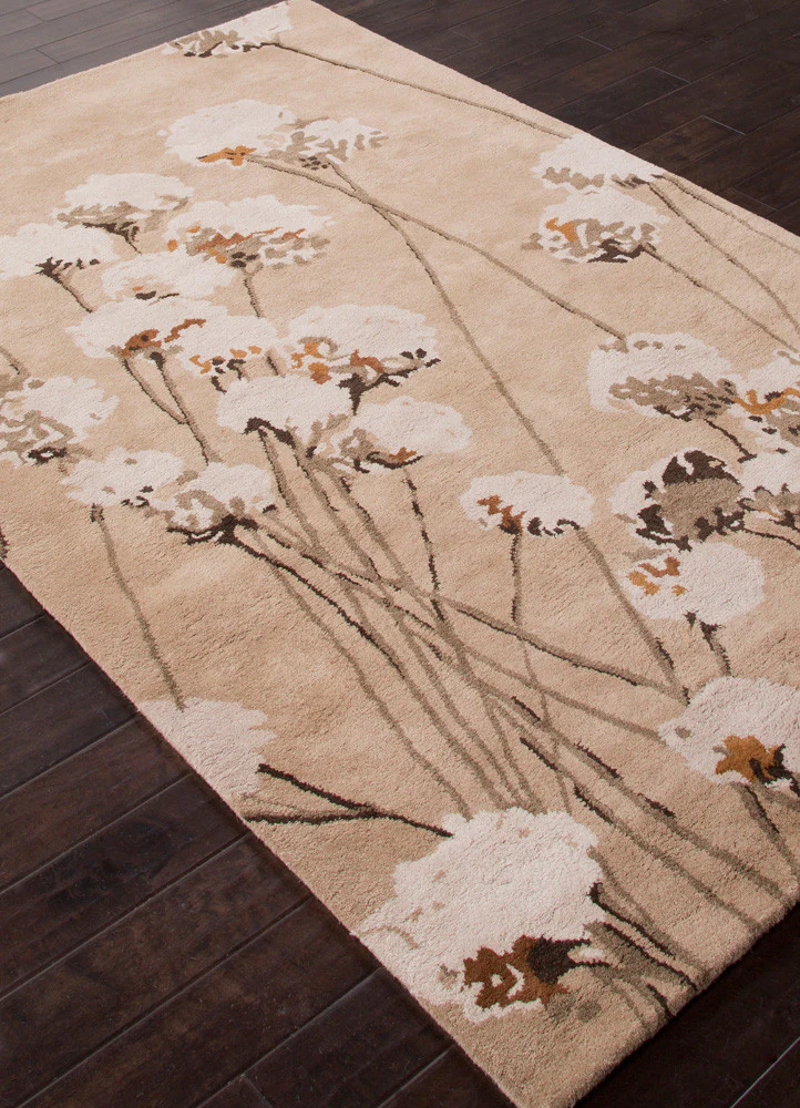 En Casa Cotton Blossom Beige Area Rug - Image 2