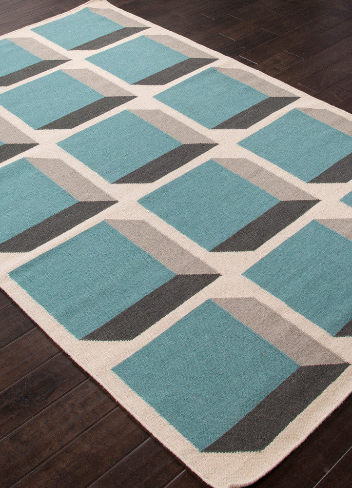 En Casa Cubes Antique White/Capri Area Rug - Image 2