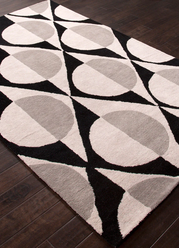 En Casa Half Dot Ebony/Classic Gray Area Rug - Image 2