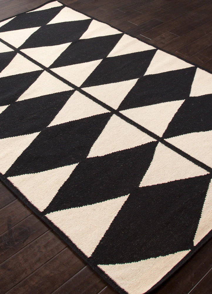 En Casa Harlequin Antique White/Ebony Area Rug - Image 2