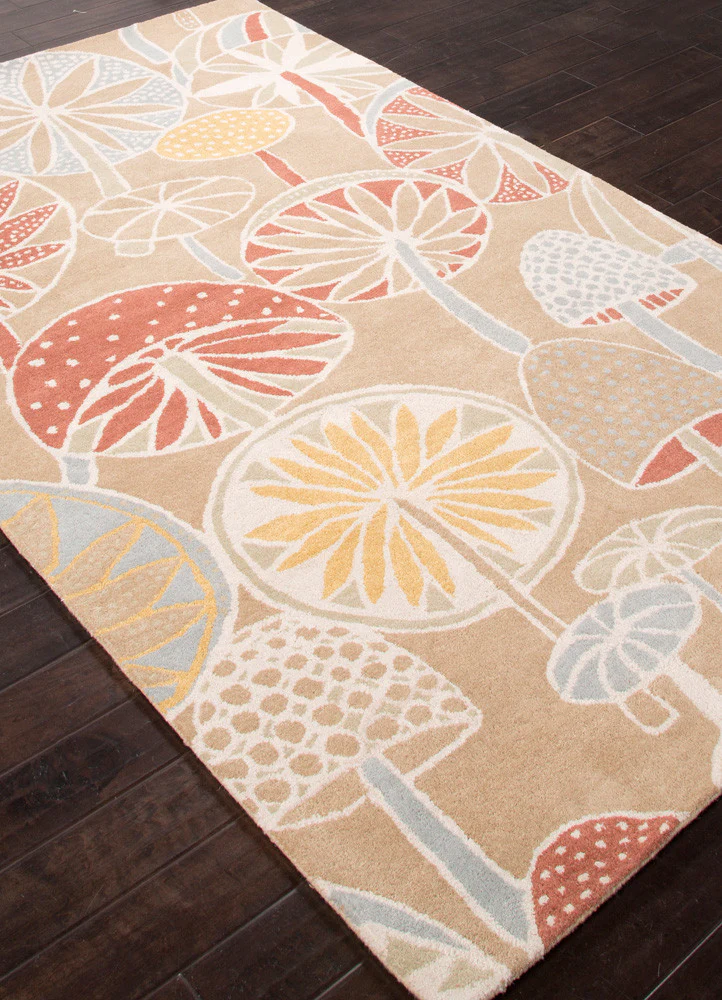 En Casa Mushrooms Sand Area Rug - Image 2