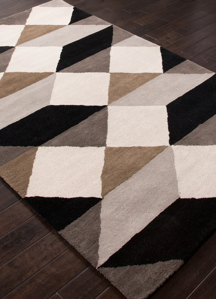 En Casa Ojo Ebony/White Area Rug - Image 2