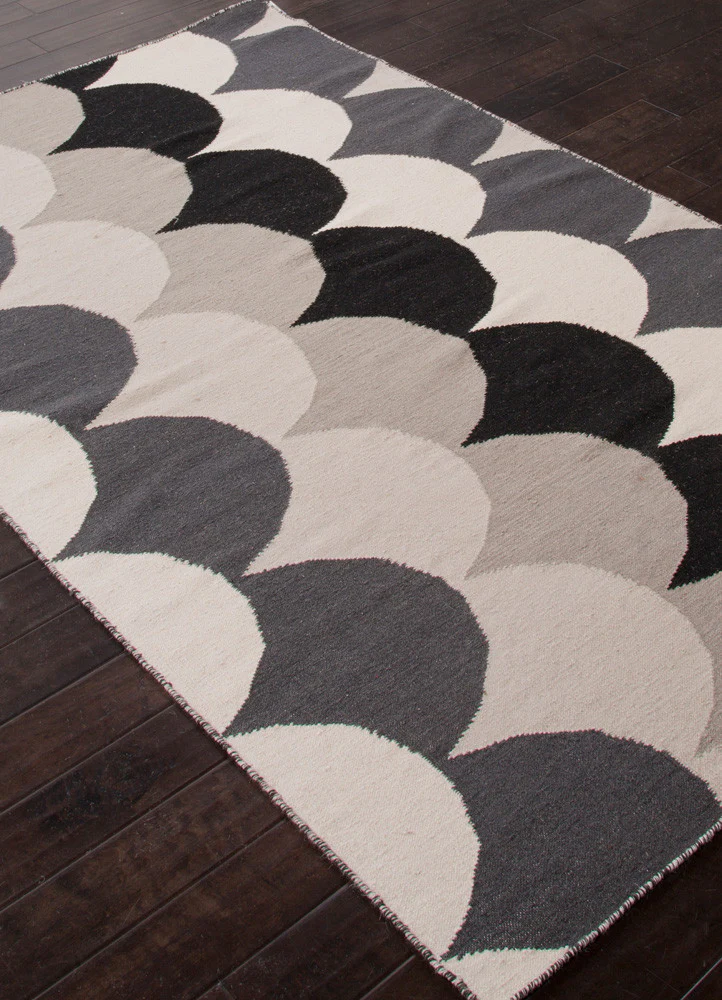 En Casa Ripple Ebony/White Area Rug - Image 2
