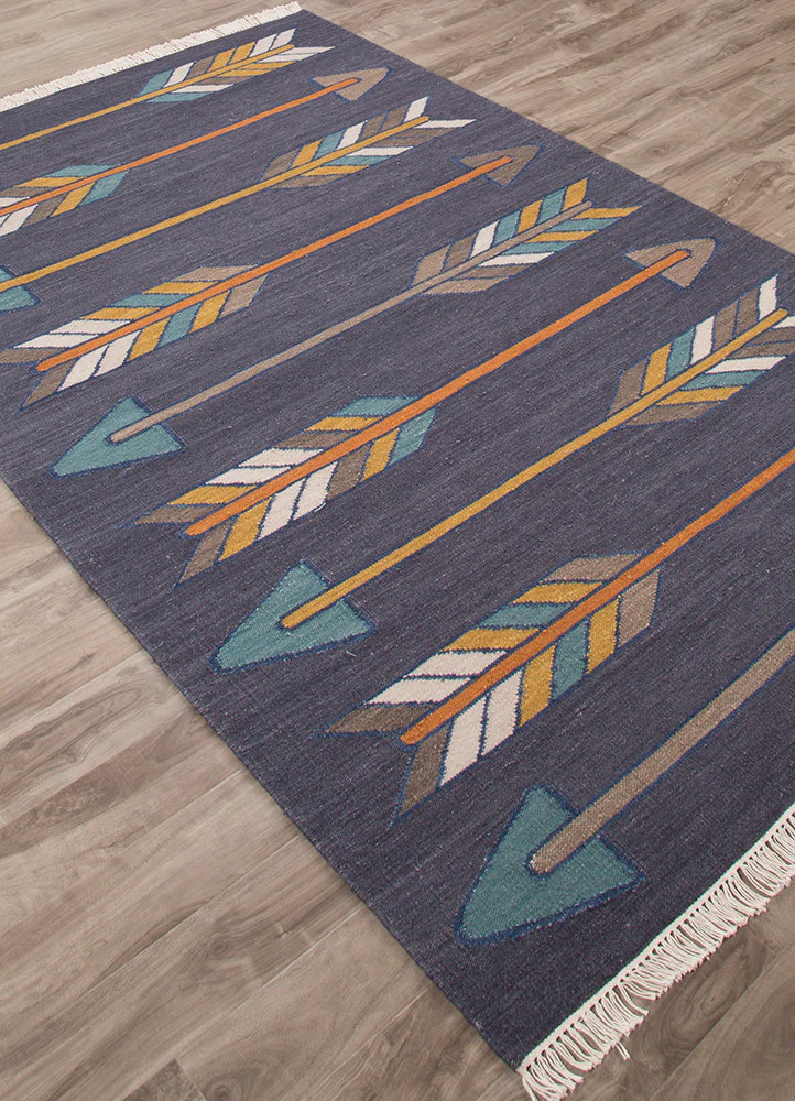 En Casa Sawyer Dark Gray/Yellow Area Rug - Image 2