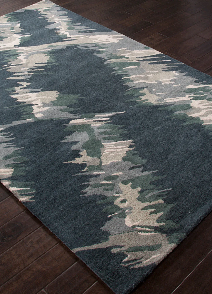 En Casa Waves Indigo/Antique White Area Rug - Image 2
