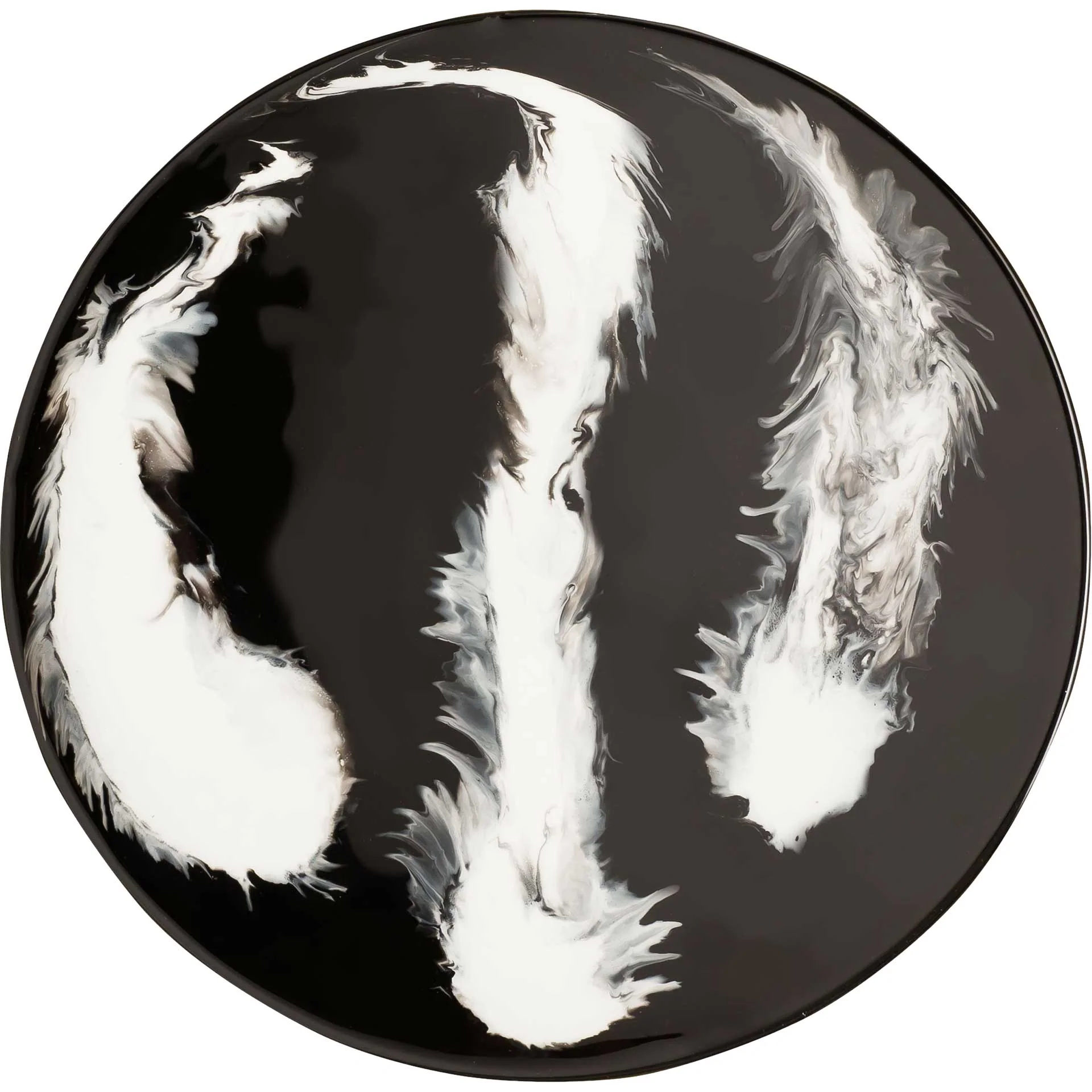 Enamel Accent Table Black/White - Image 3
