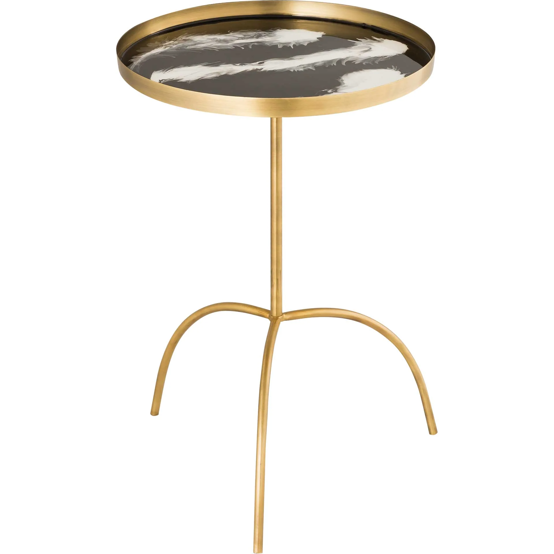 Enamel Accent Table Black/White - Image 4