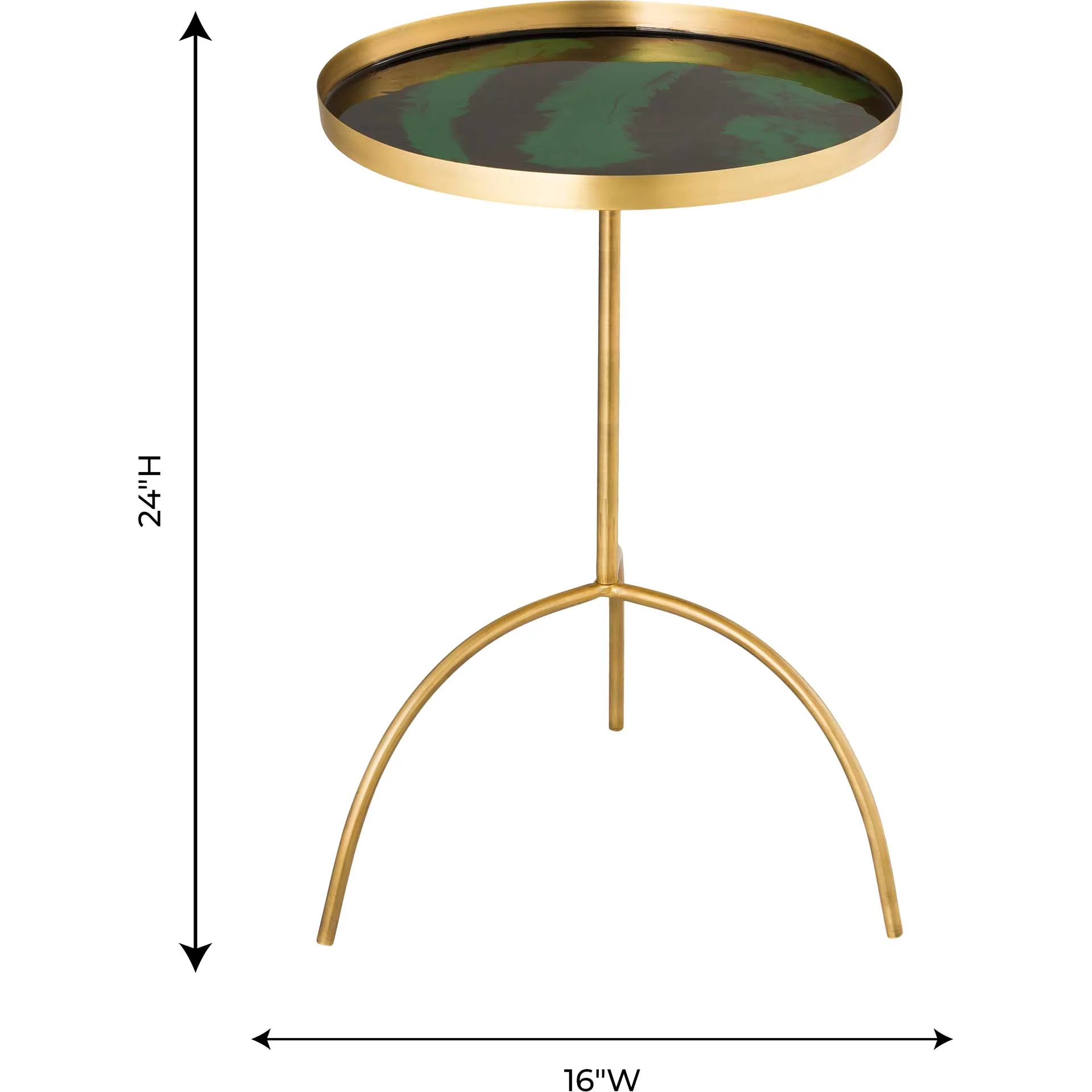 Enamel Accent Table Green - Image 6