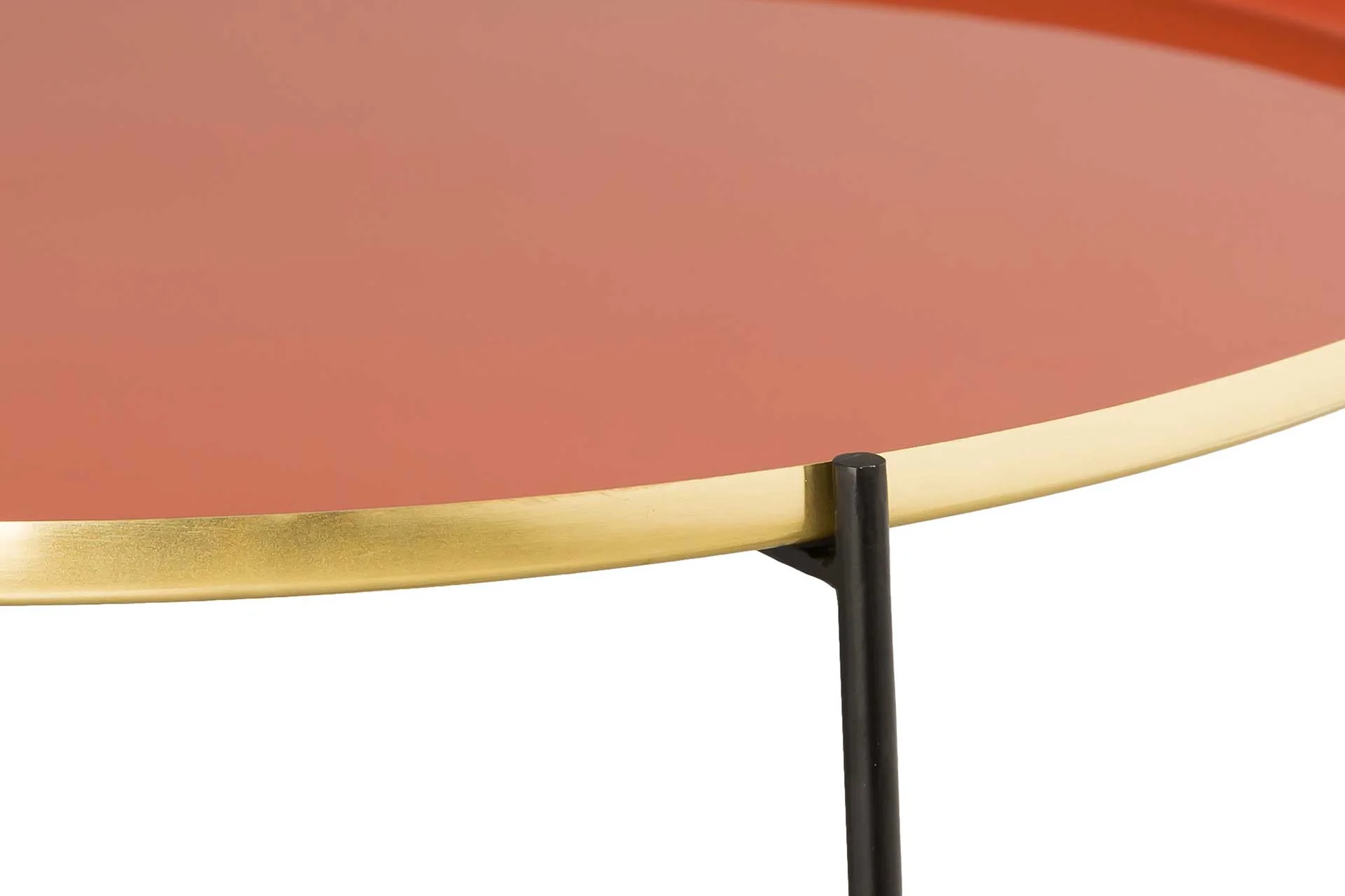 Enamel Petite Coffee Table Salmon - Image 6