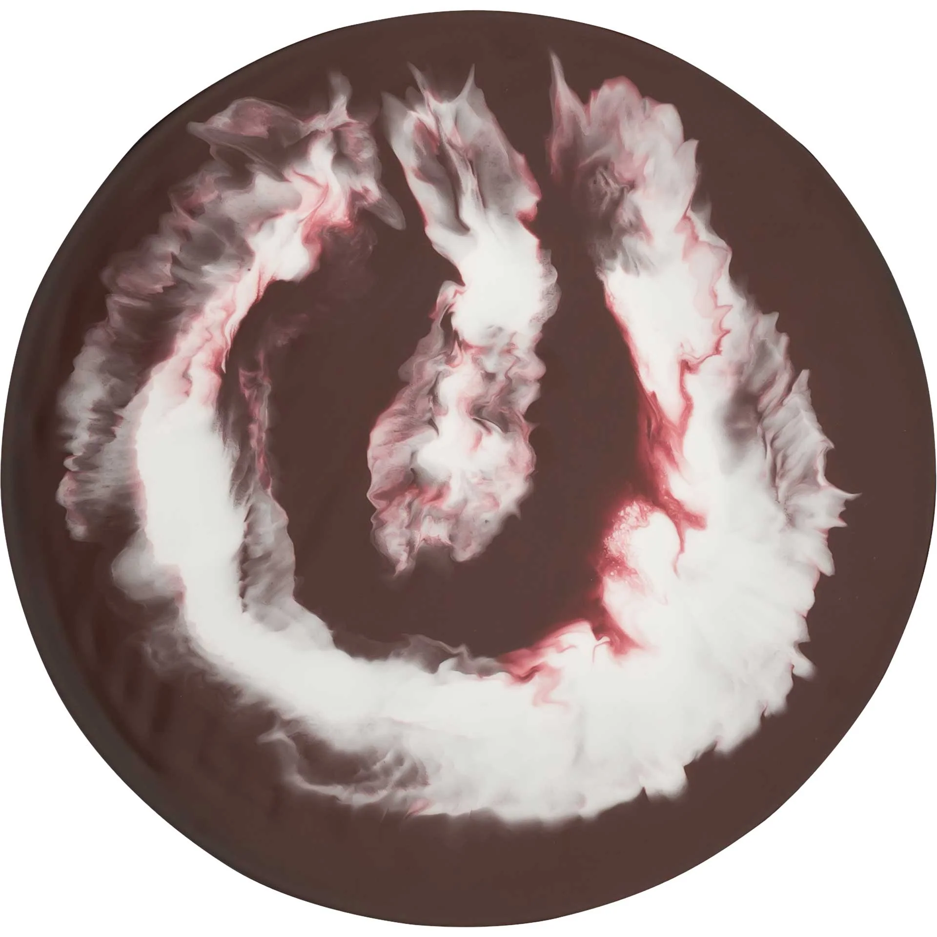 Enamel Side Table Plum/White - Image 4