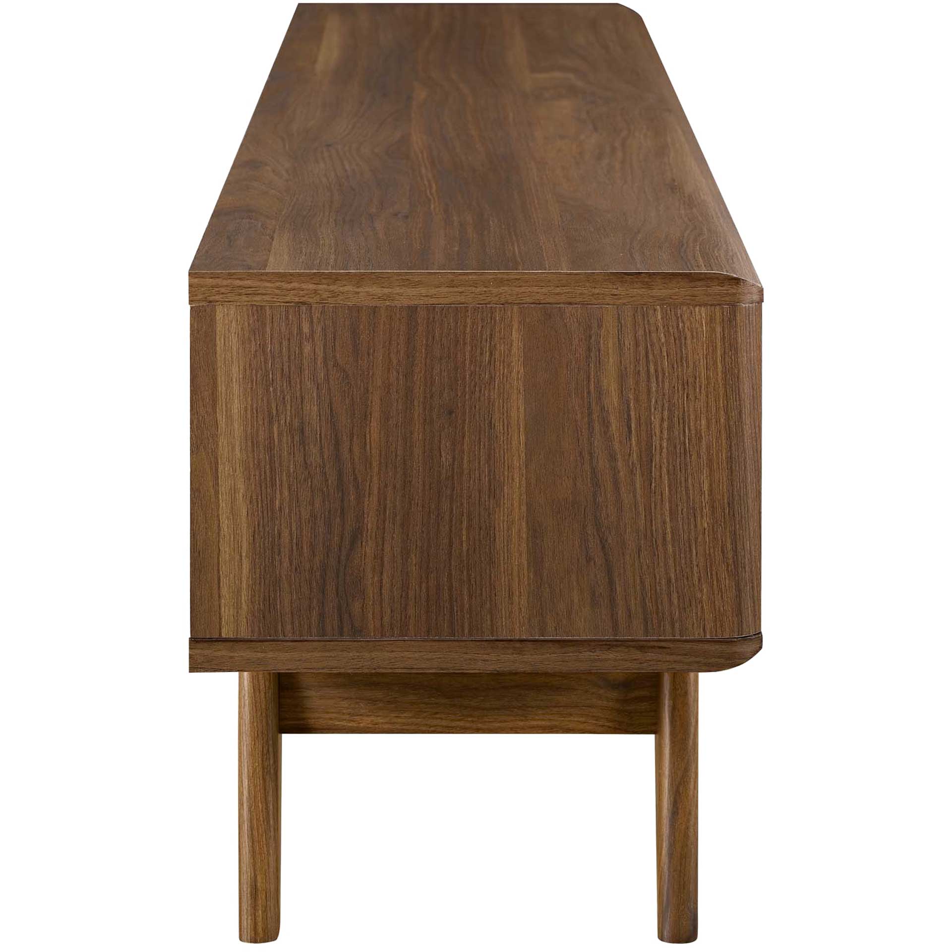 Encasa Wood TV Stand Walnut/White - Image 9