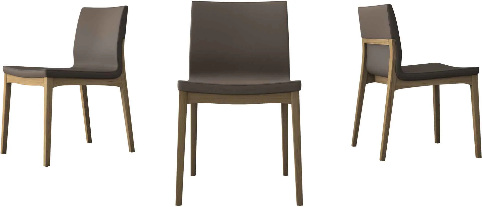 Enna Dining Chair Dove Gray/Natural Oak (Set of 2) - Image 2