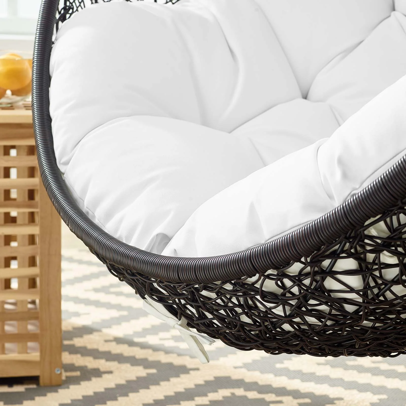 Envy Swing Lounge Chair Espresso White - Image 6