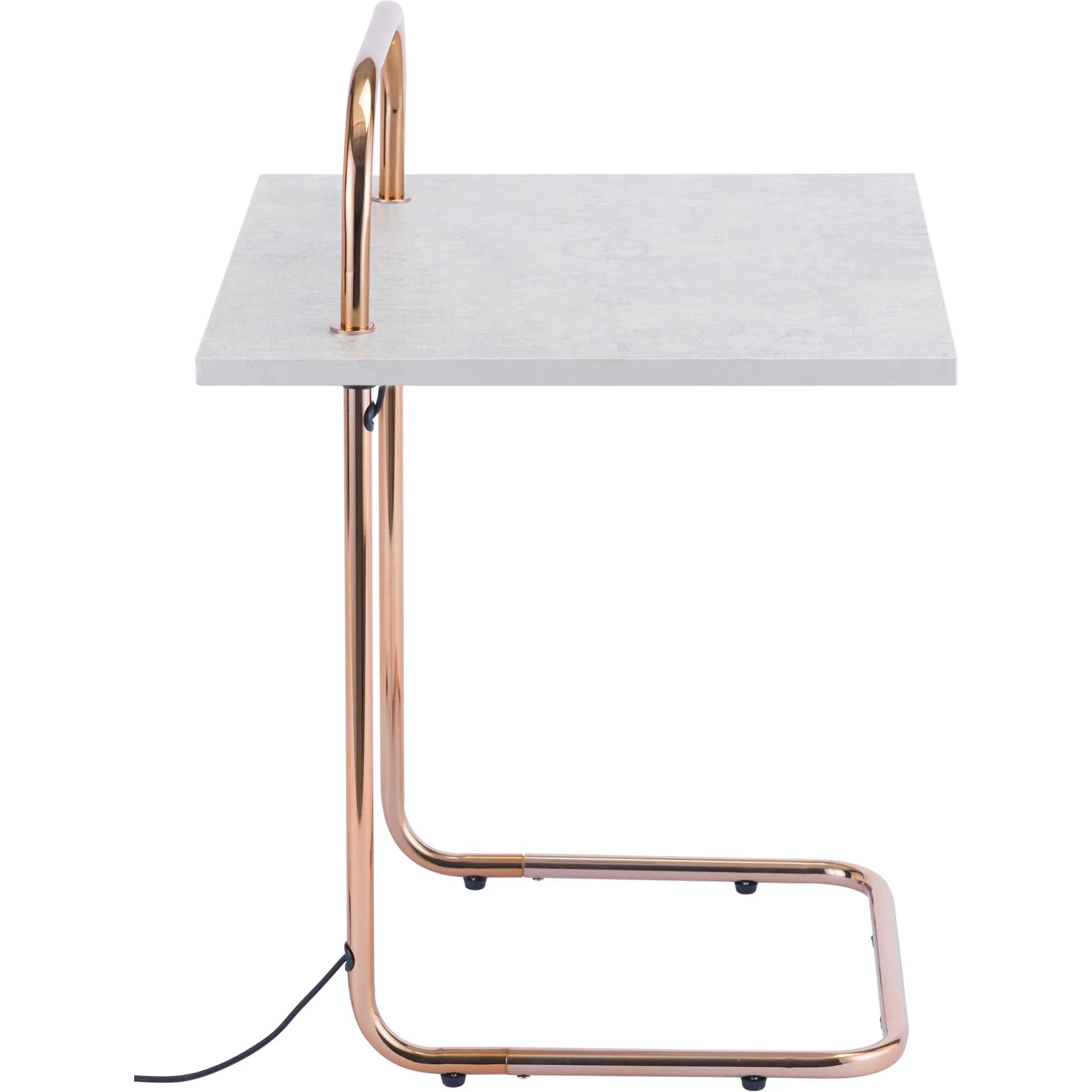 Enzo Side Table Concrete/Gold - Image 2