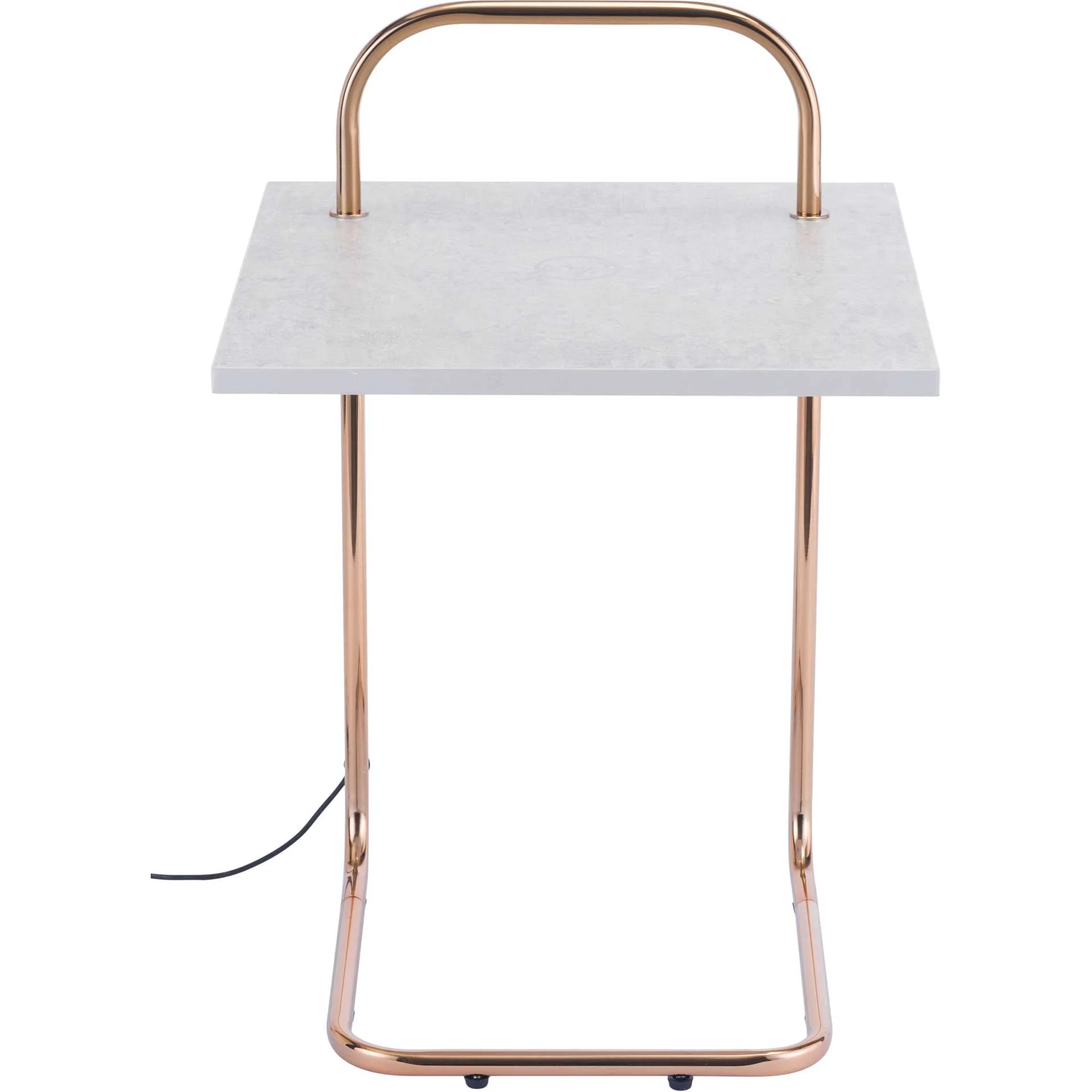 Enzo Side Table Concrete/Gold - Image 3