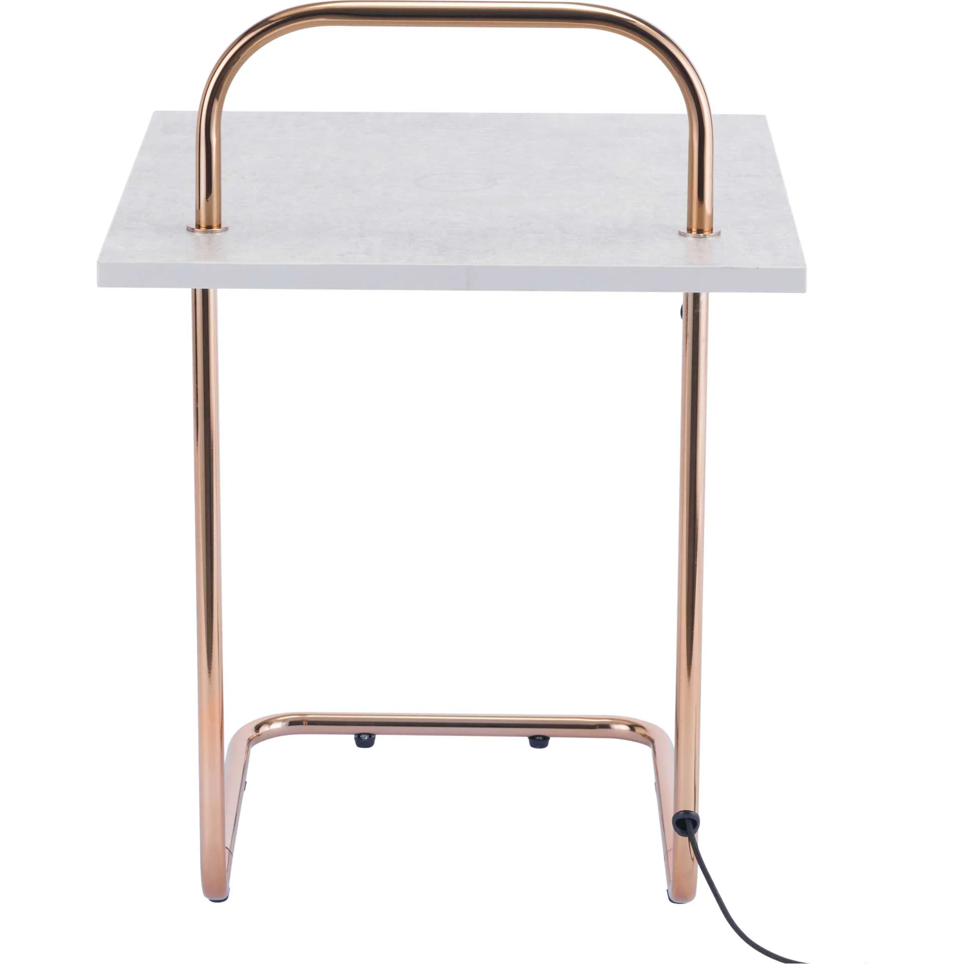 Enzo Side Table Concrete/Gold - Image 4