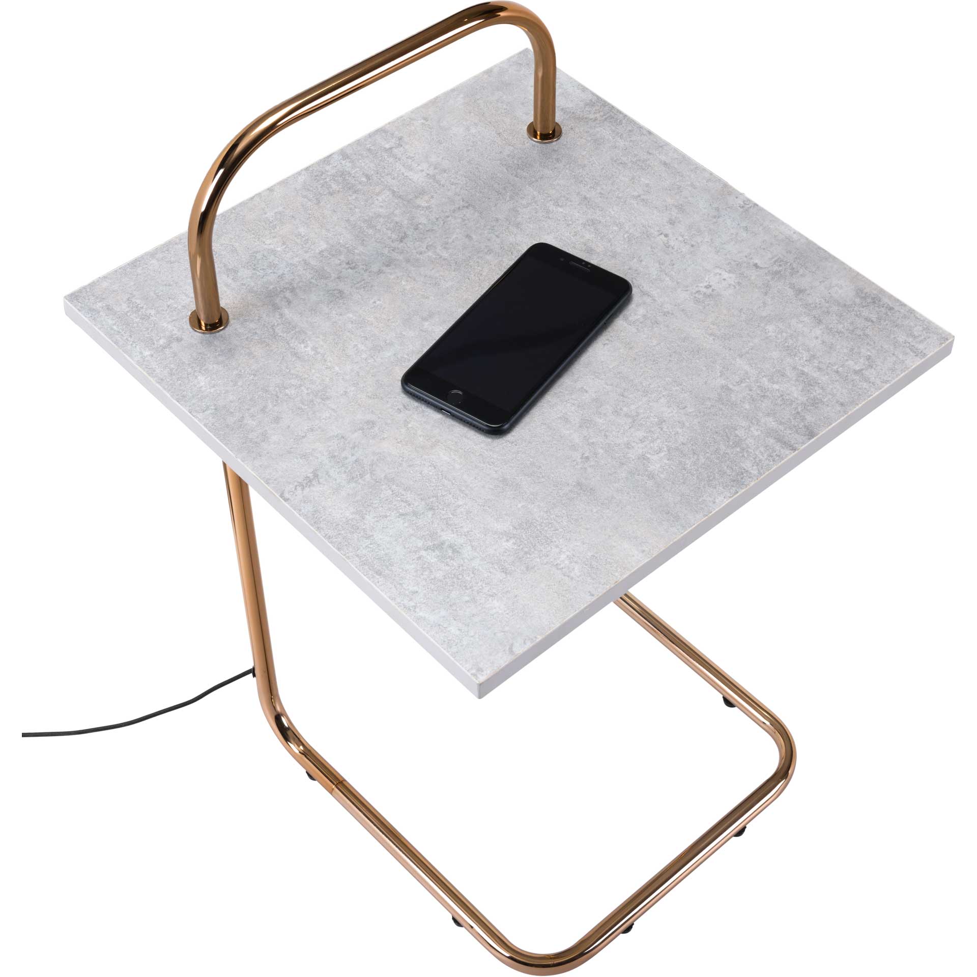Enzo Side Table Concrete/Gold - Image 5