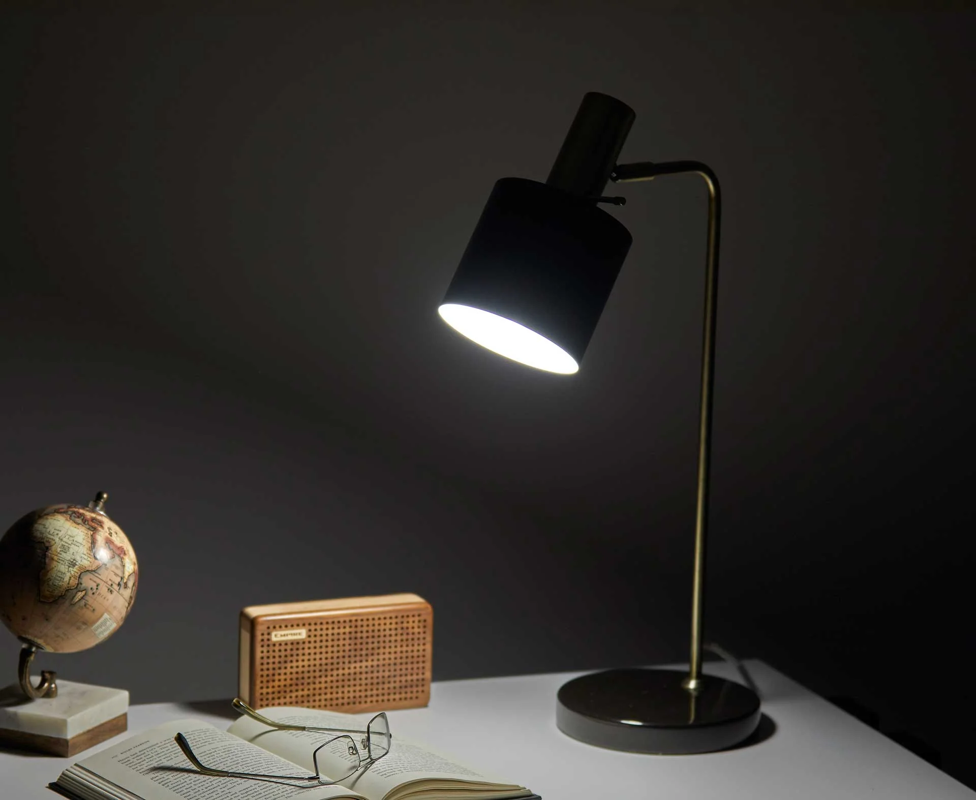 Epinal Desk Lamp Antique Brass/Black - Image 6