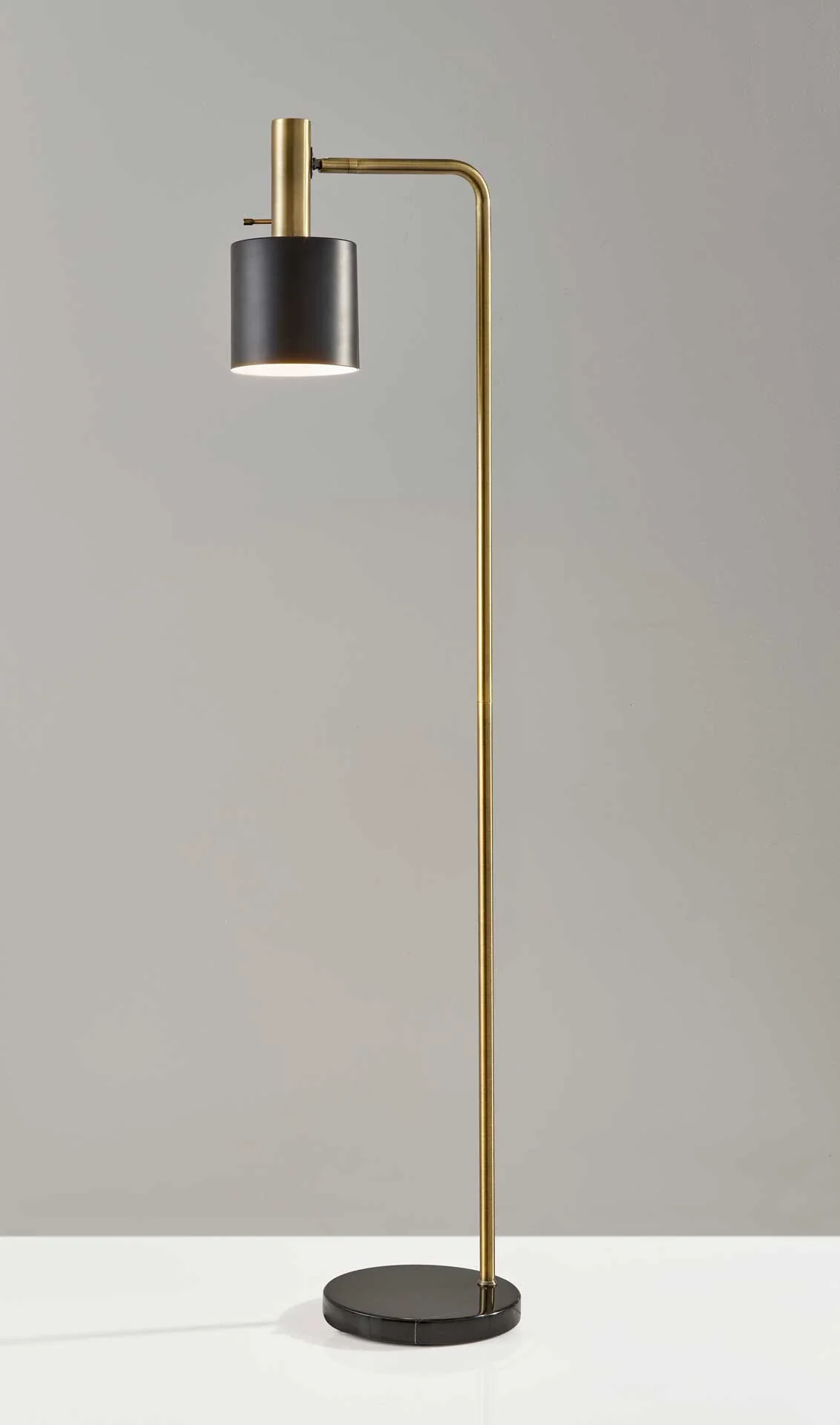 Epinal Floor Lamp Antique Brass/Black - Image 2
