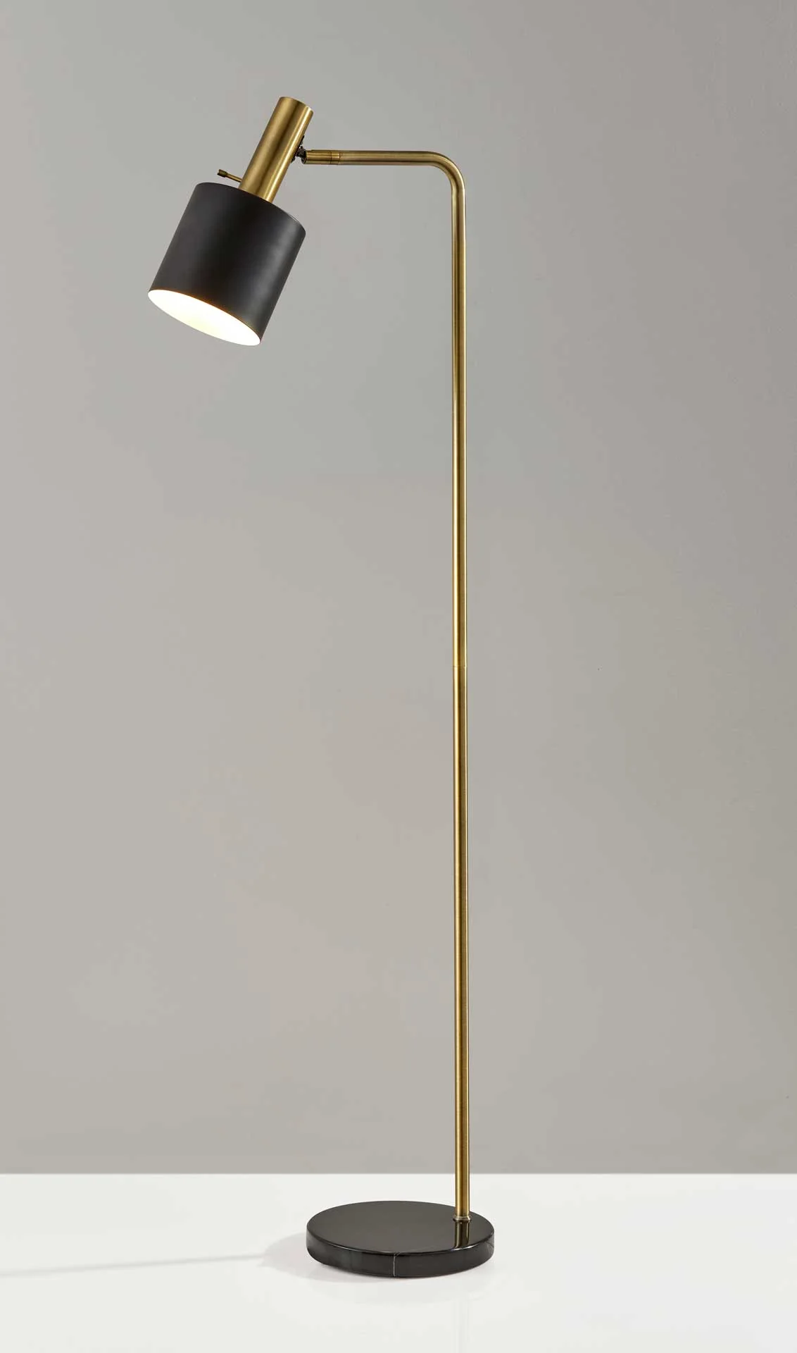 Epinal Floor Lamp Antique Brass/Black - Image 3
