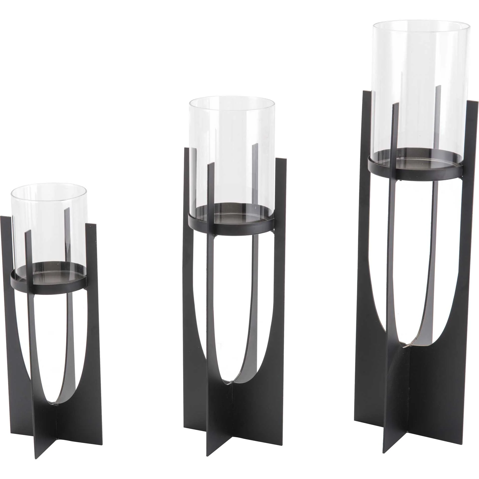 Equis Candle Holder Black - Image 4