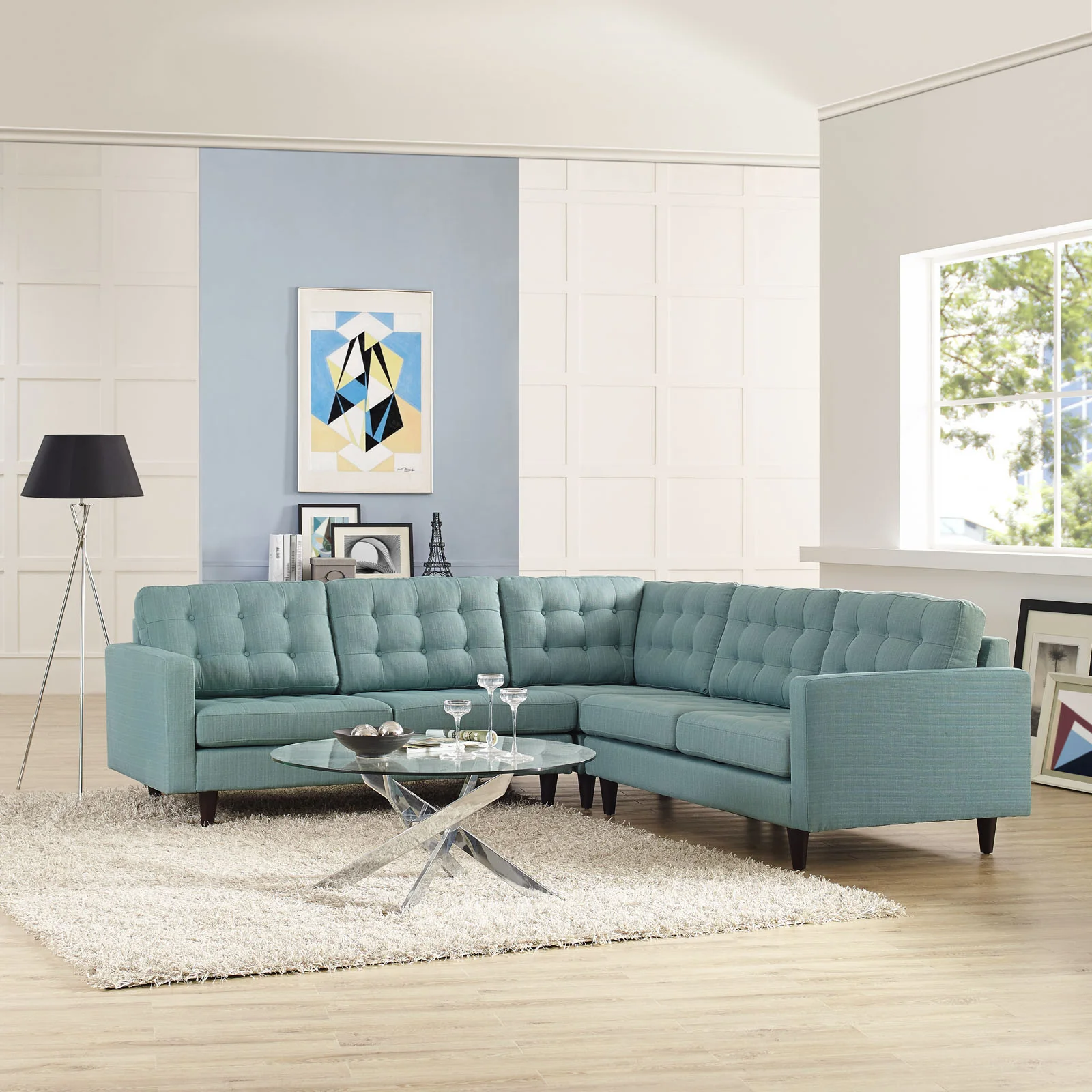 Era Fabric Corner Sectional Sofa Laguna - Image 4