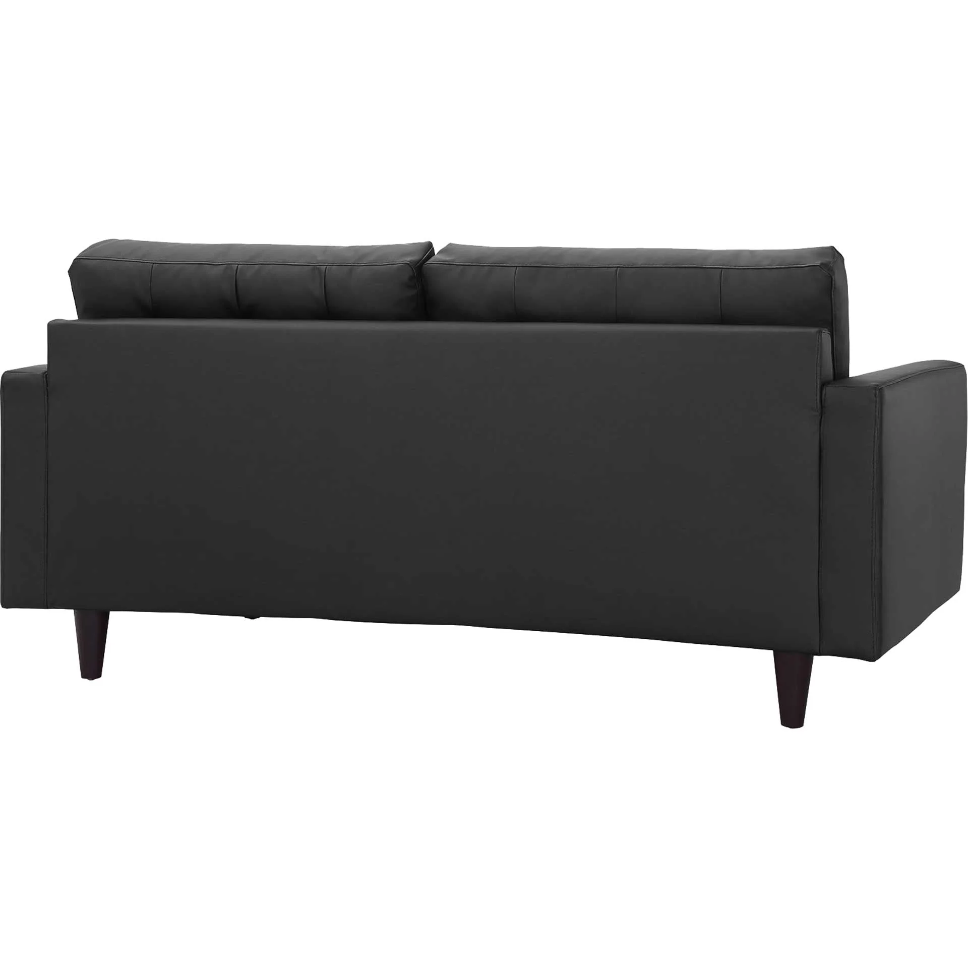 Era Leather Loveseat Black - Image 3