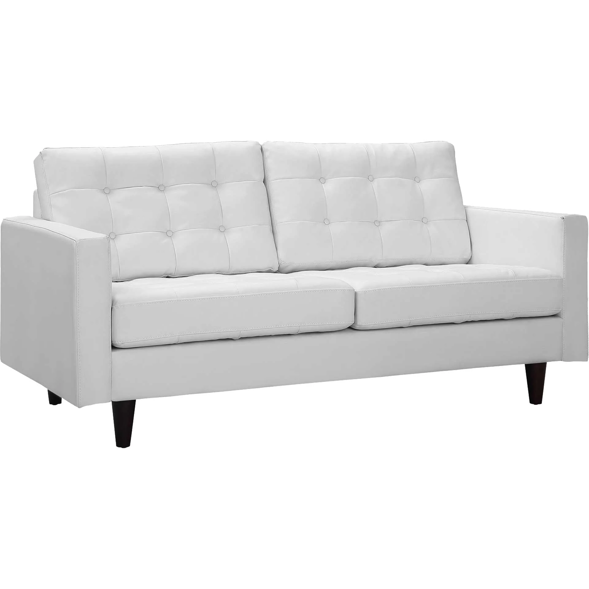 Era Leather Loveseat White - Image 2