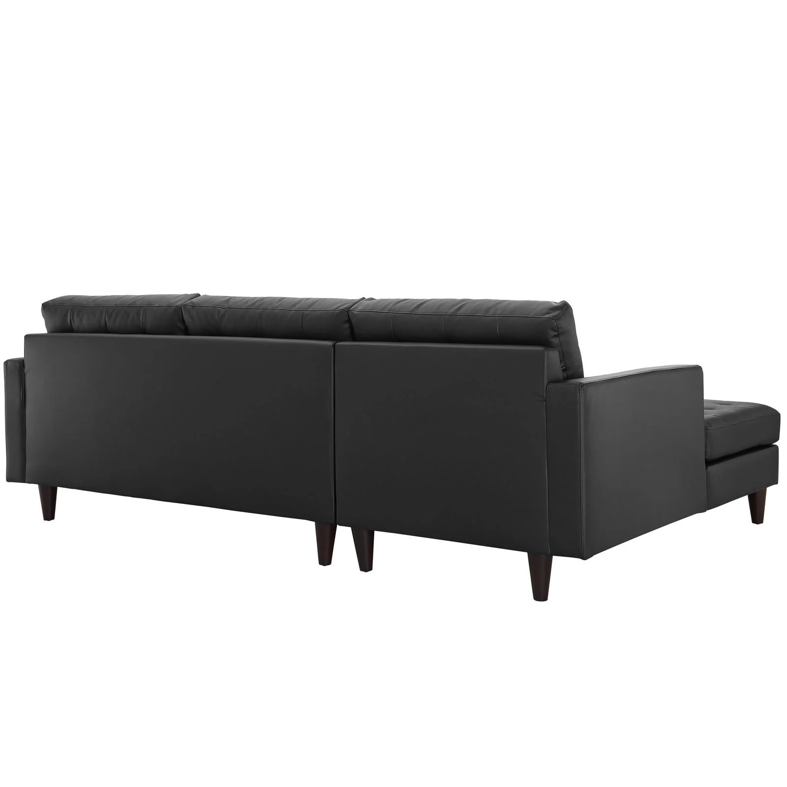 Era Leather Sectional Sofa Black - Image 3