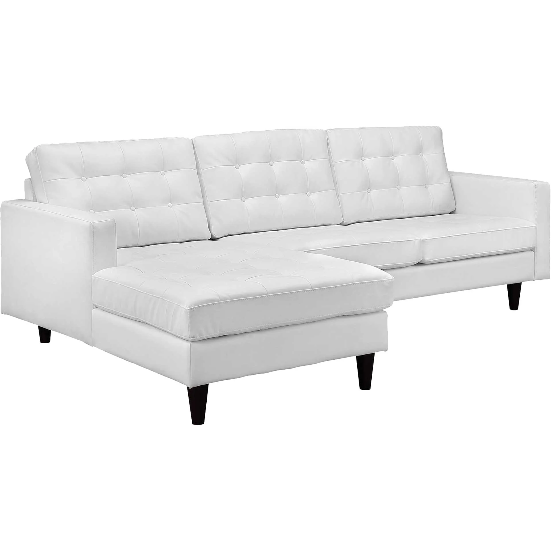 Era Leather Sectional Sofa White - Image 2