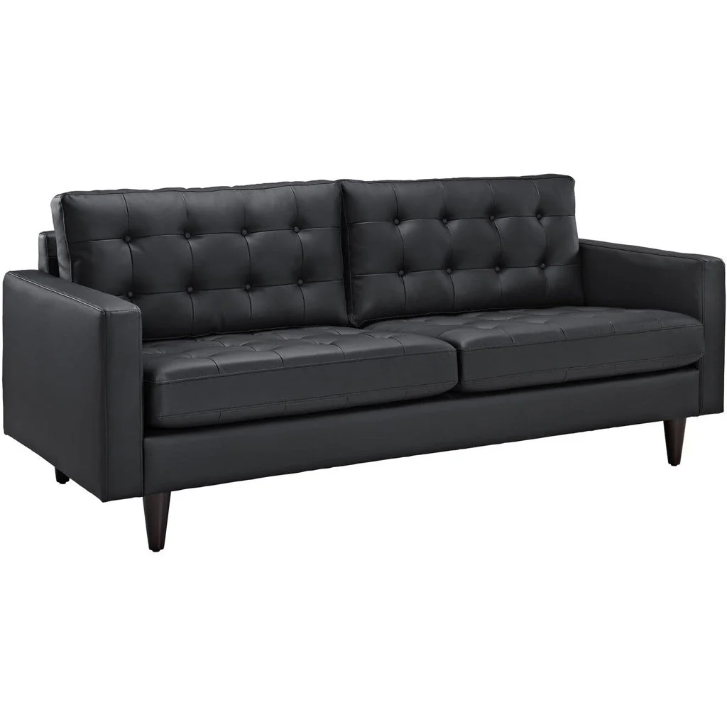 Era Leather Sofa Black - Image 2