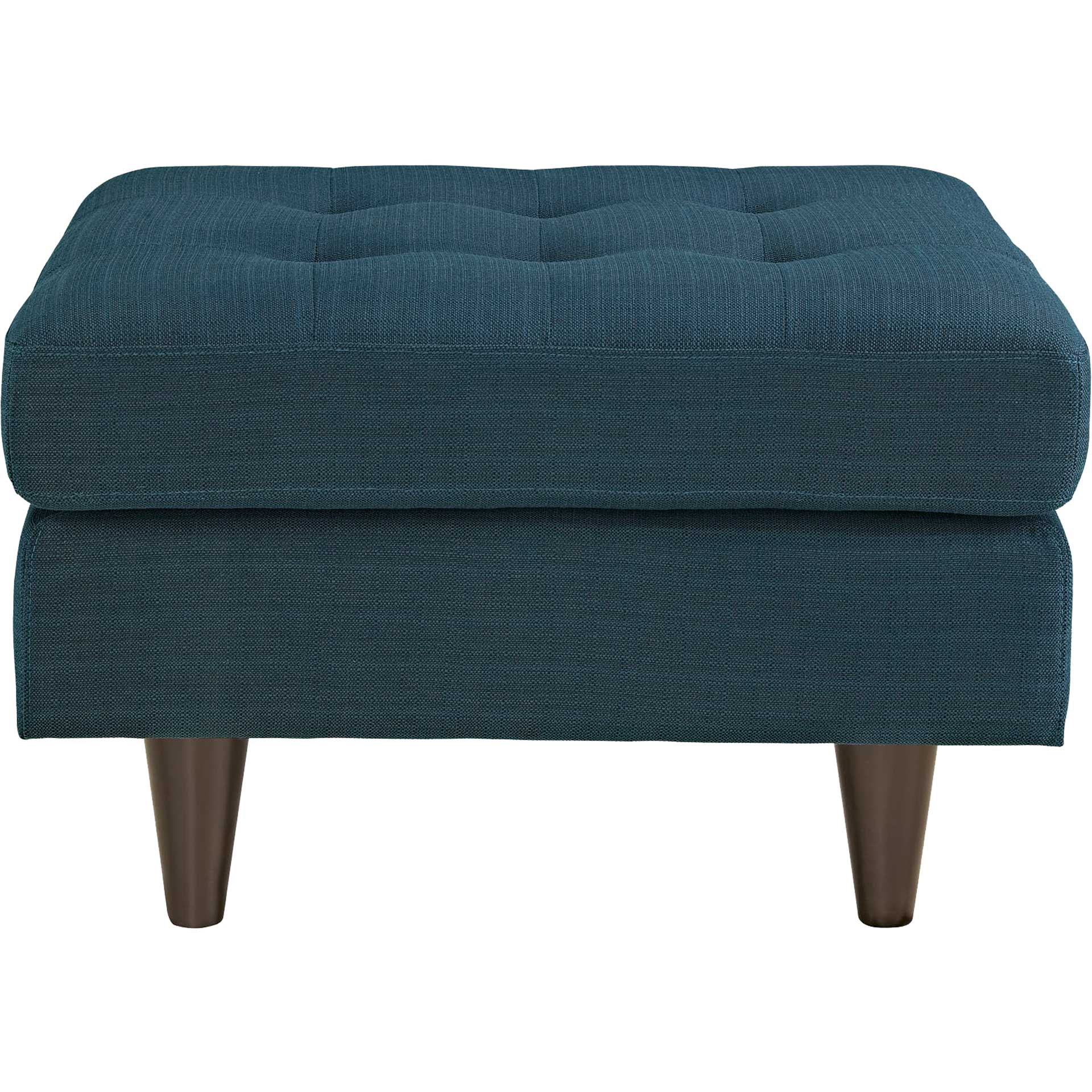 Era Rectangular Upholstered Fabric Ottoman Azure - Image 2