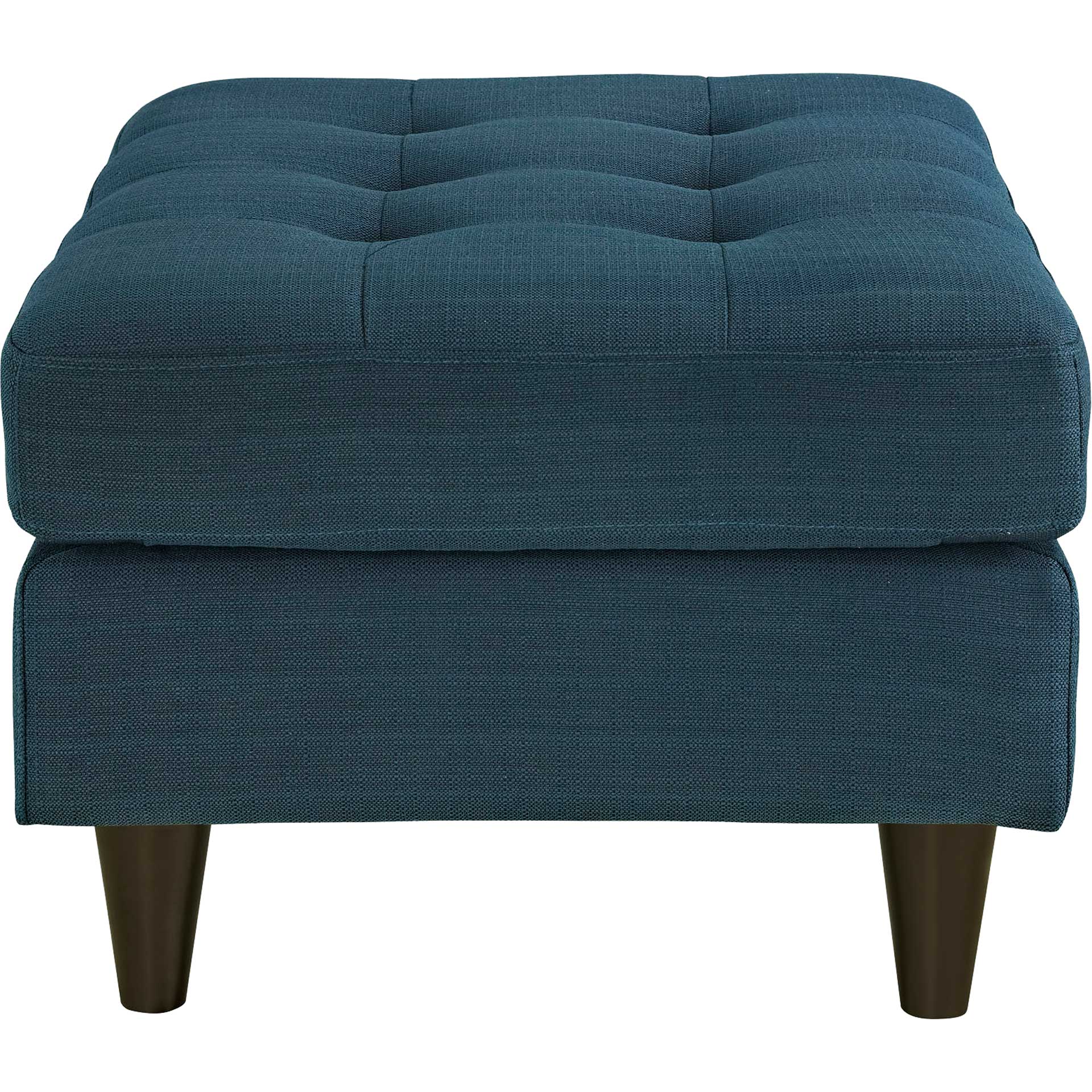 Era Rectangular Upholstered Fabric Ottoman Azure - Image 3