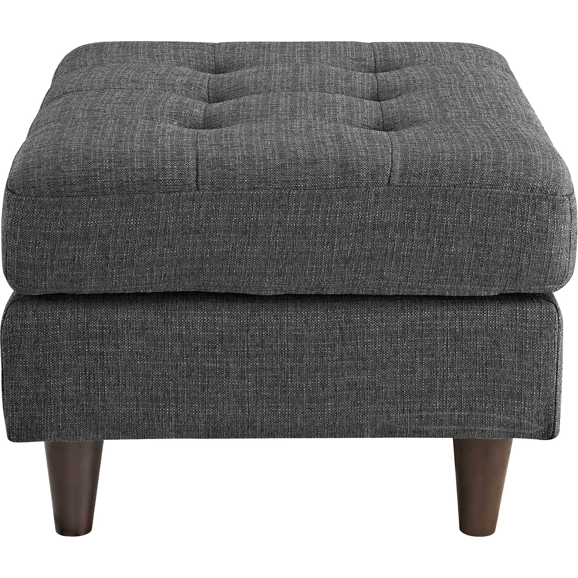 Era Rectangular Upholstered Fabric Ottoman Gray - Image 3