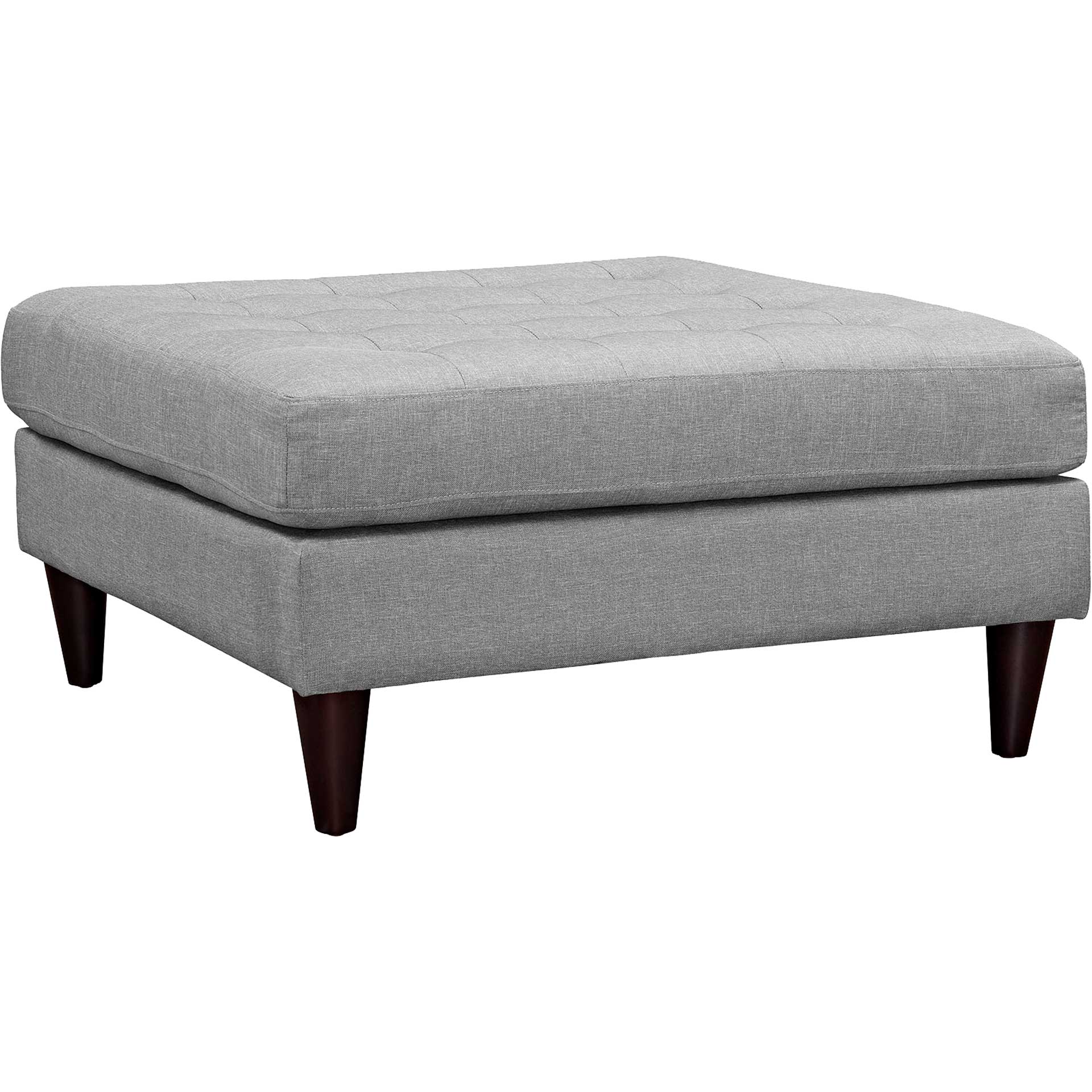 Era Square Upholstered Fabric Ottoman Light Gray - Image 3
