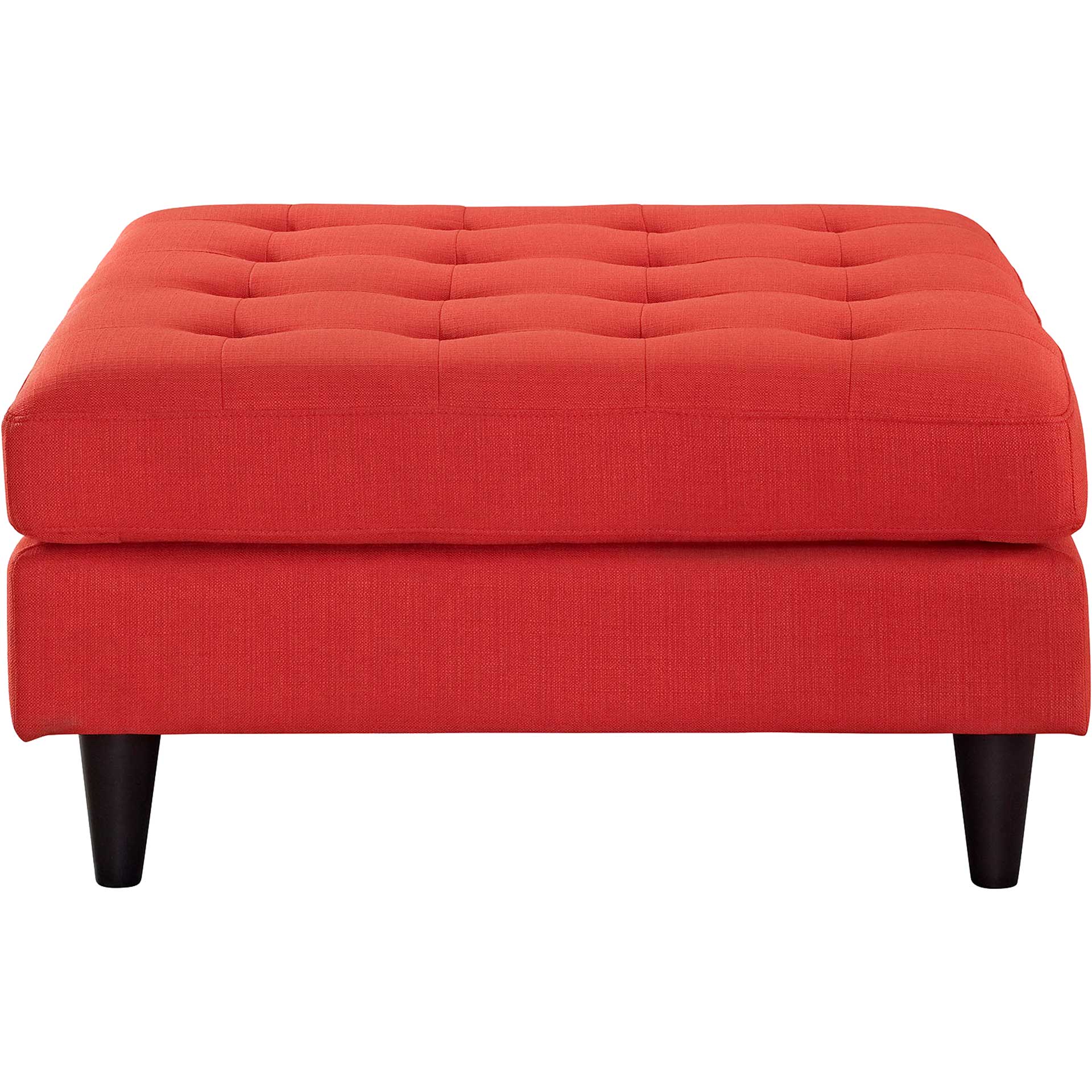 Era Square Upholstered Fabric Ottoman Atomic Red - Image 3
