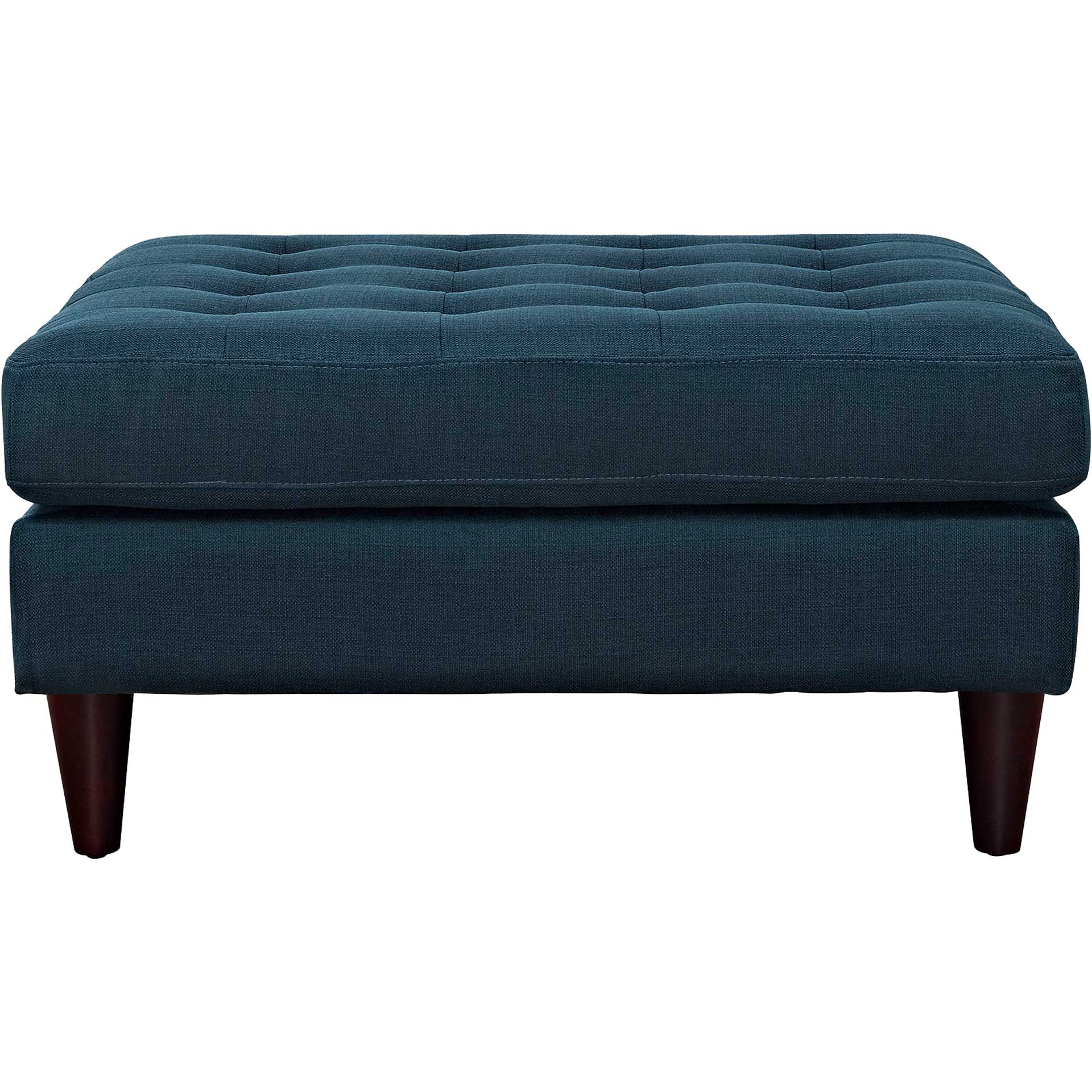 Era Square Upholstered Fabric Ottoman Azure - Image 2