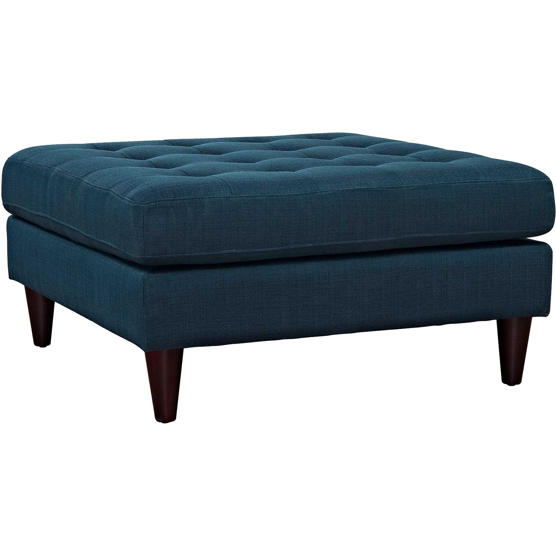 Era Square Upholstered Fabric Ottoman Azure - Image 3