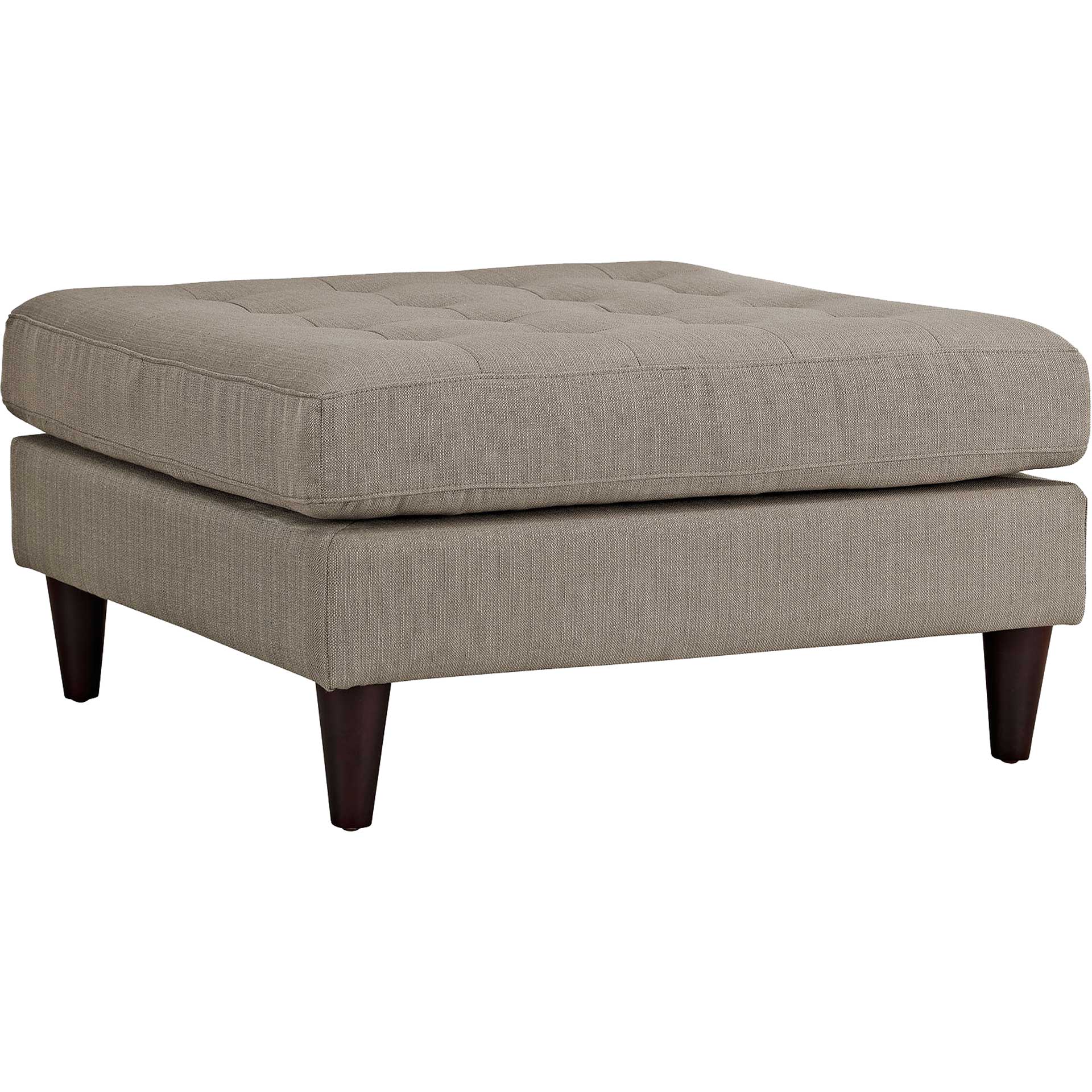 Era Square Upholstered Fabric Ottoman Granite - Image 3