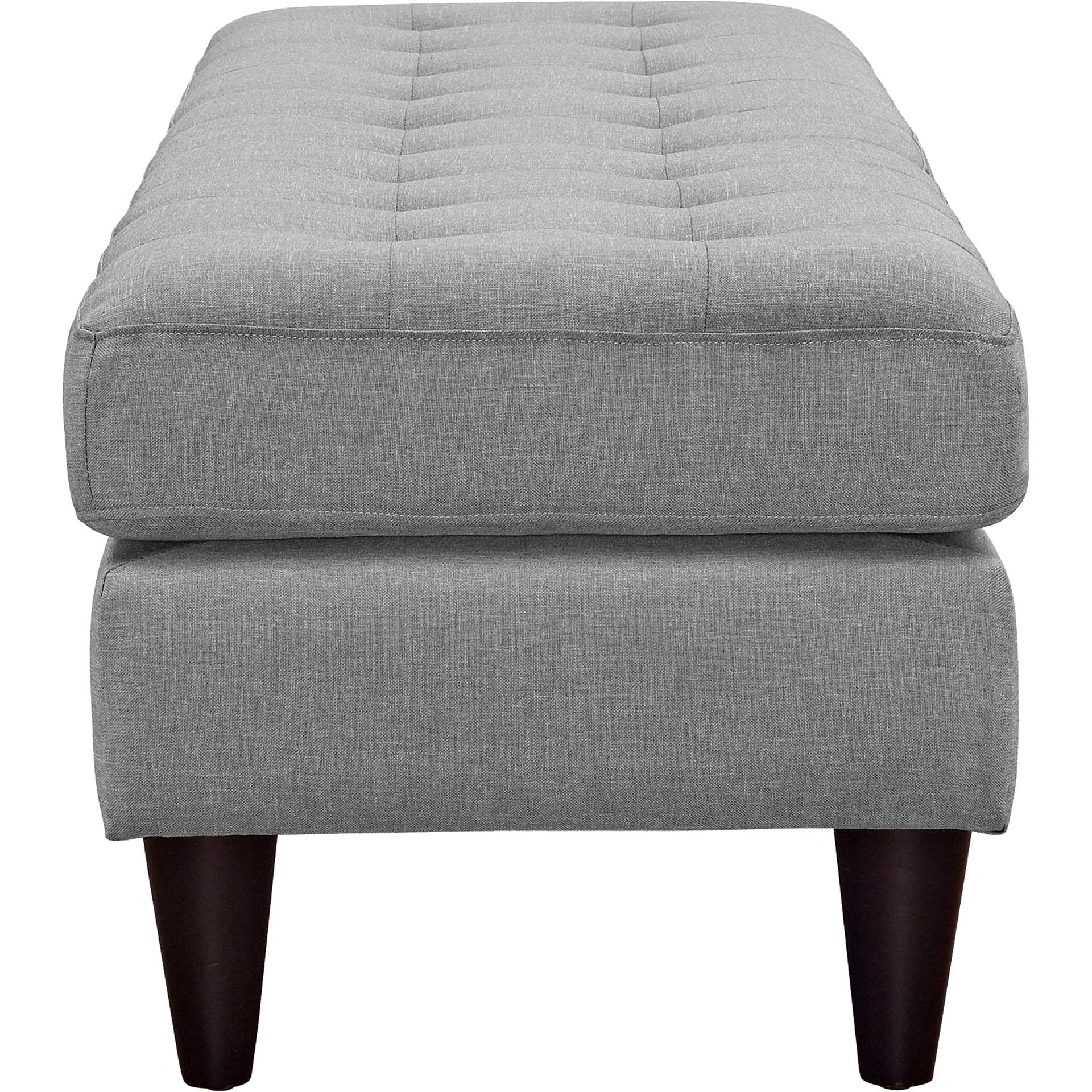 Era Upholstered Fabric Bench Light Gray - Image 2