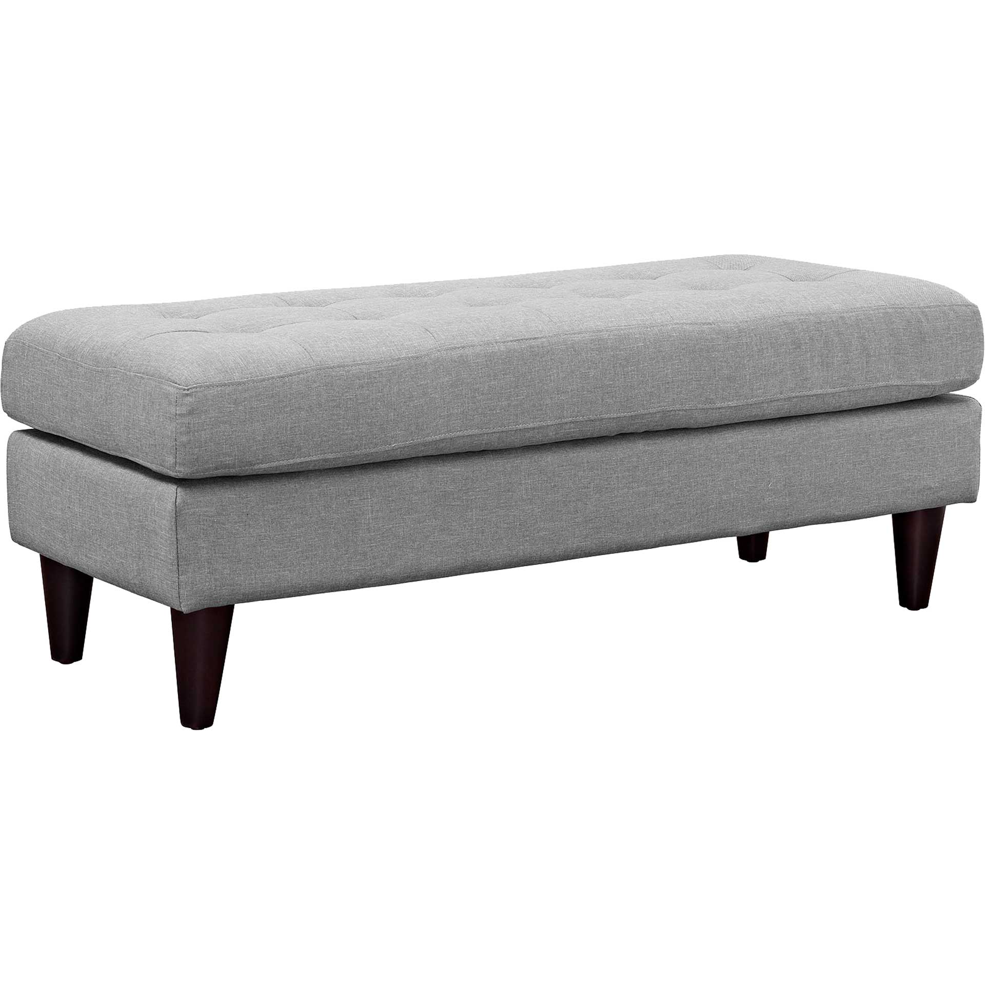 Era Upholstered Fabric Bench Light Gray - Image 3