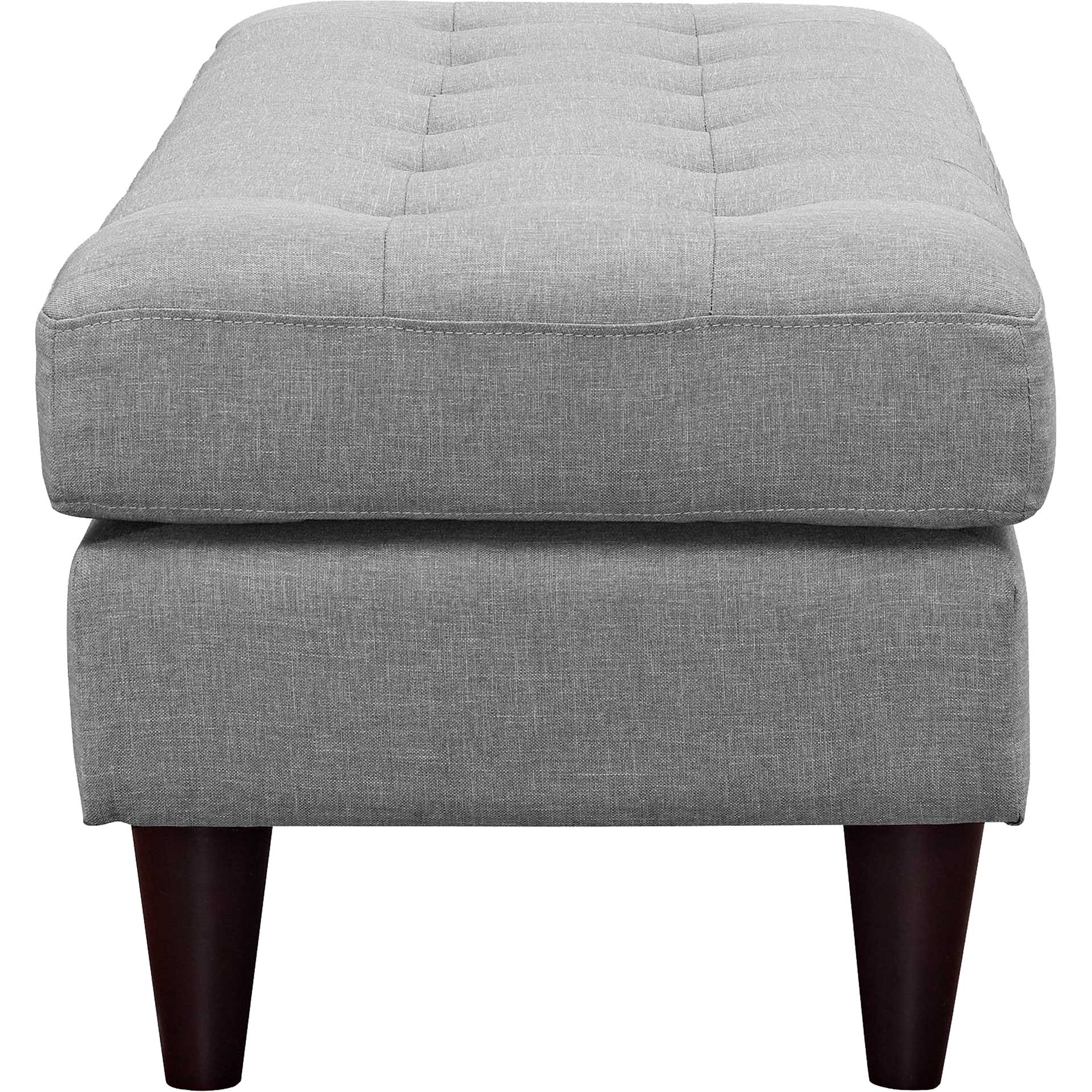 Era Upholstered Fabric Bench Light Gray - Image 7
