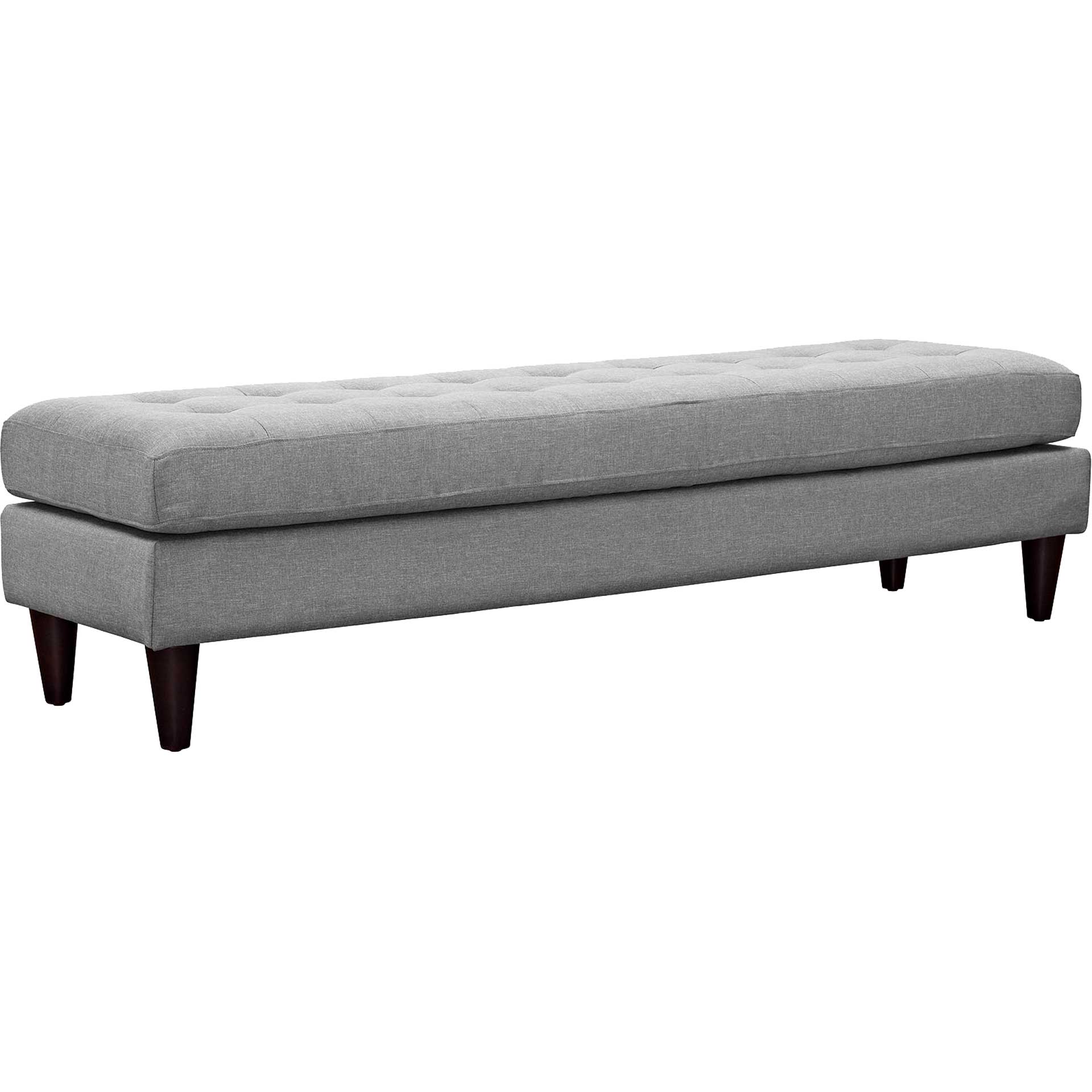 Era Upholstered Fabric Bench Light Gray - Image 8