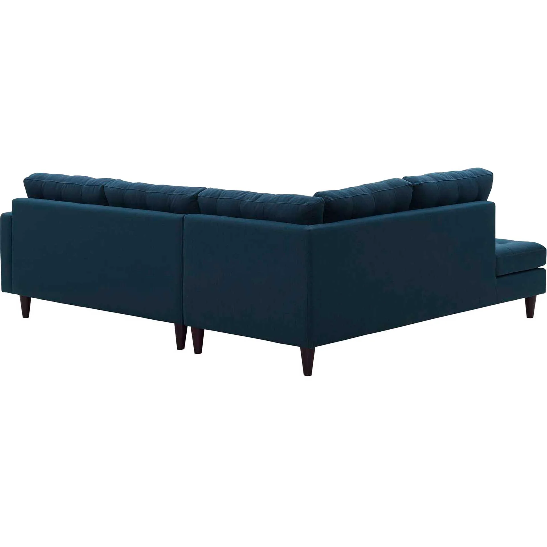 Era Upholstered Fabric Bumper Sectional Azure - Image 3