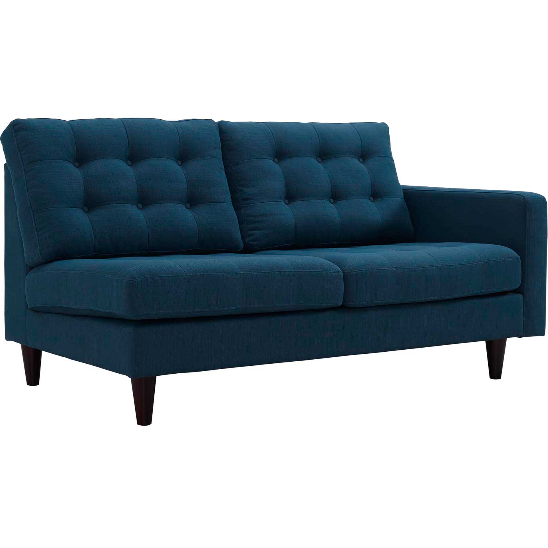 Era Upholstered Fabric Bumper Sectional Azure - Image 4