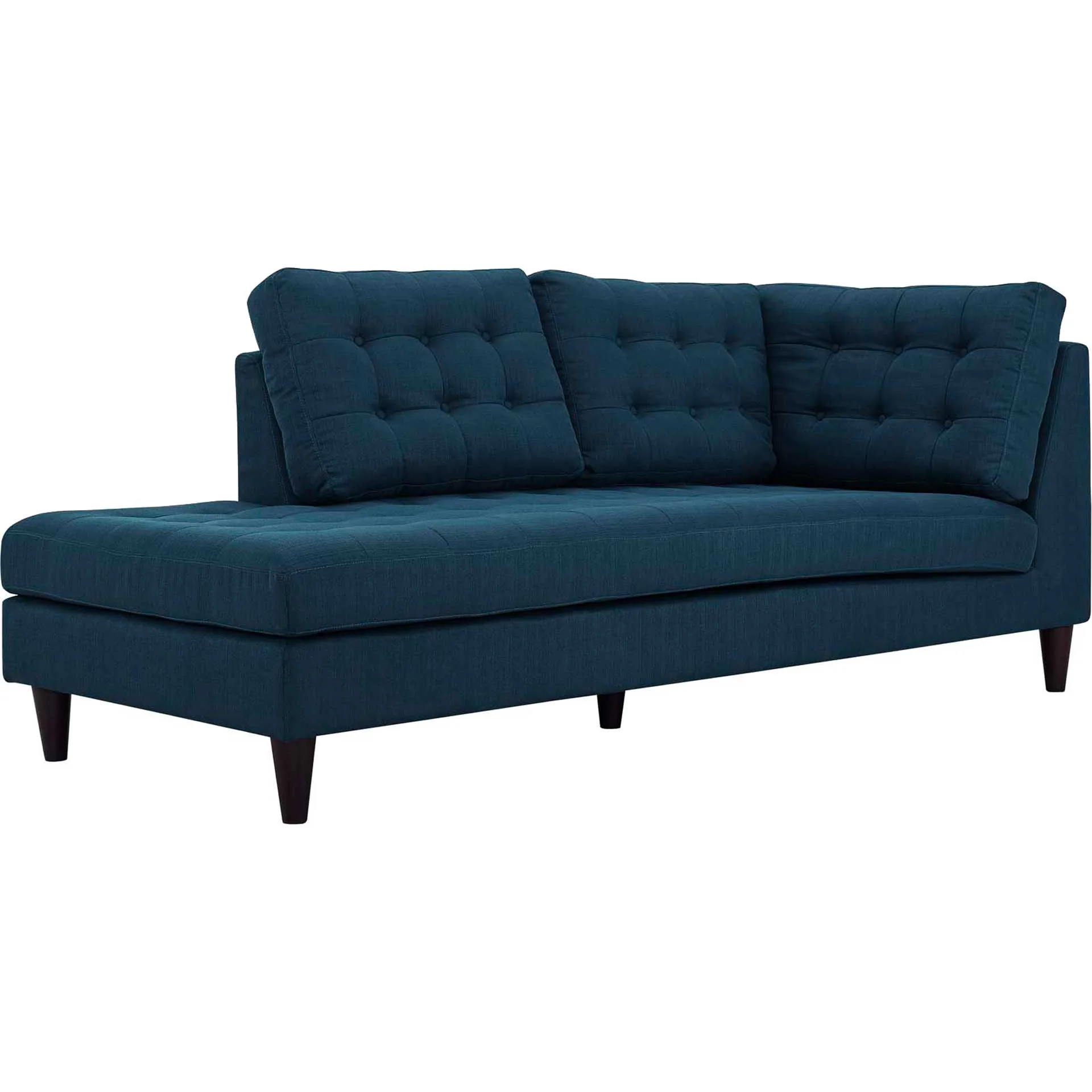 Era Upholstered Fabric Bumper Sectional Azure - Image 6