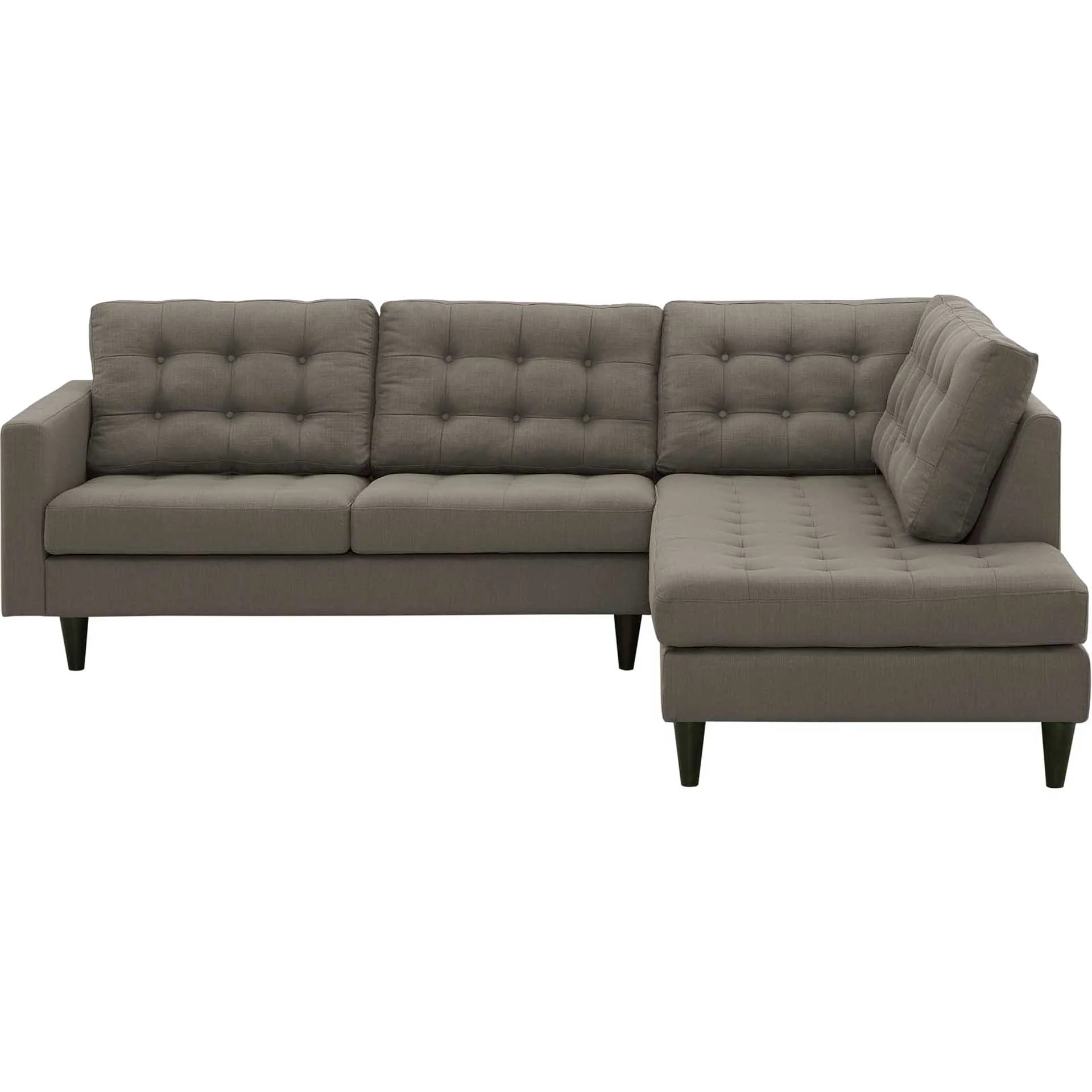 Era Upholstered Fabric Bumper Sectional Granite - Image 10